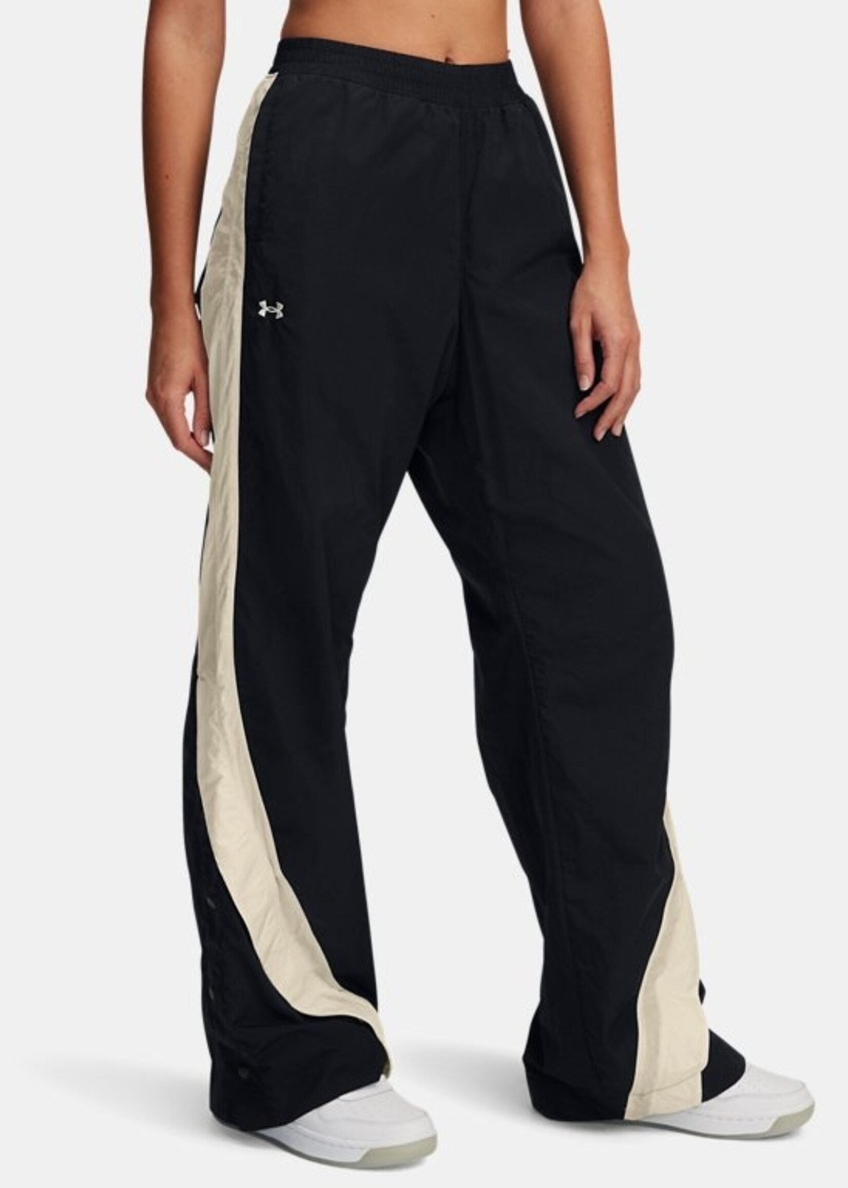 Under Armour UA Icon Crinkle Women's Tear-Away Pants-BLK