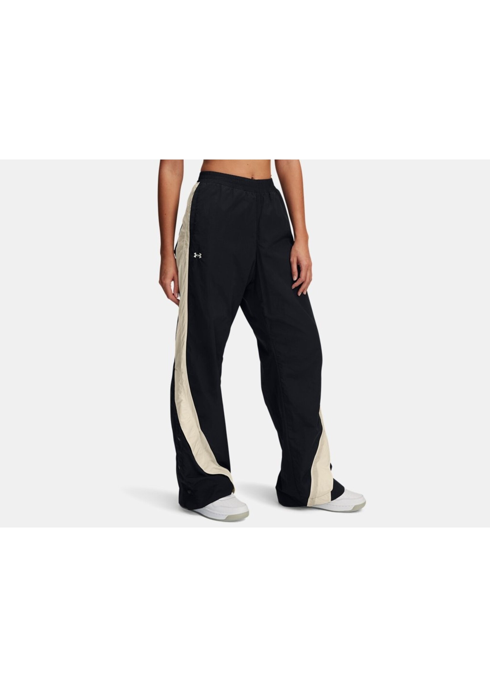 Under Armour UA Icon Crinkle Women's Tear-Away Pants-BLK