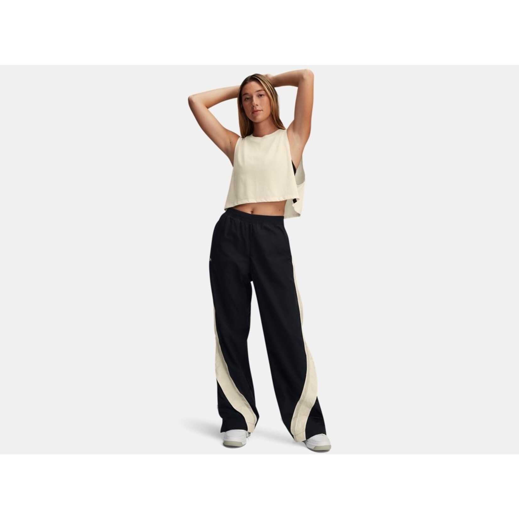 Under Armour UA Icon Crinkle Women's Tear-Away Pants-BLK