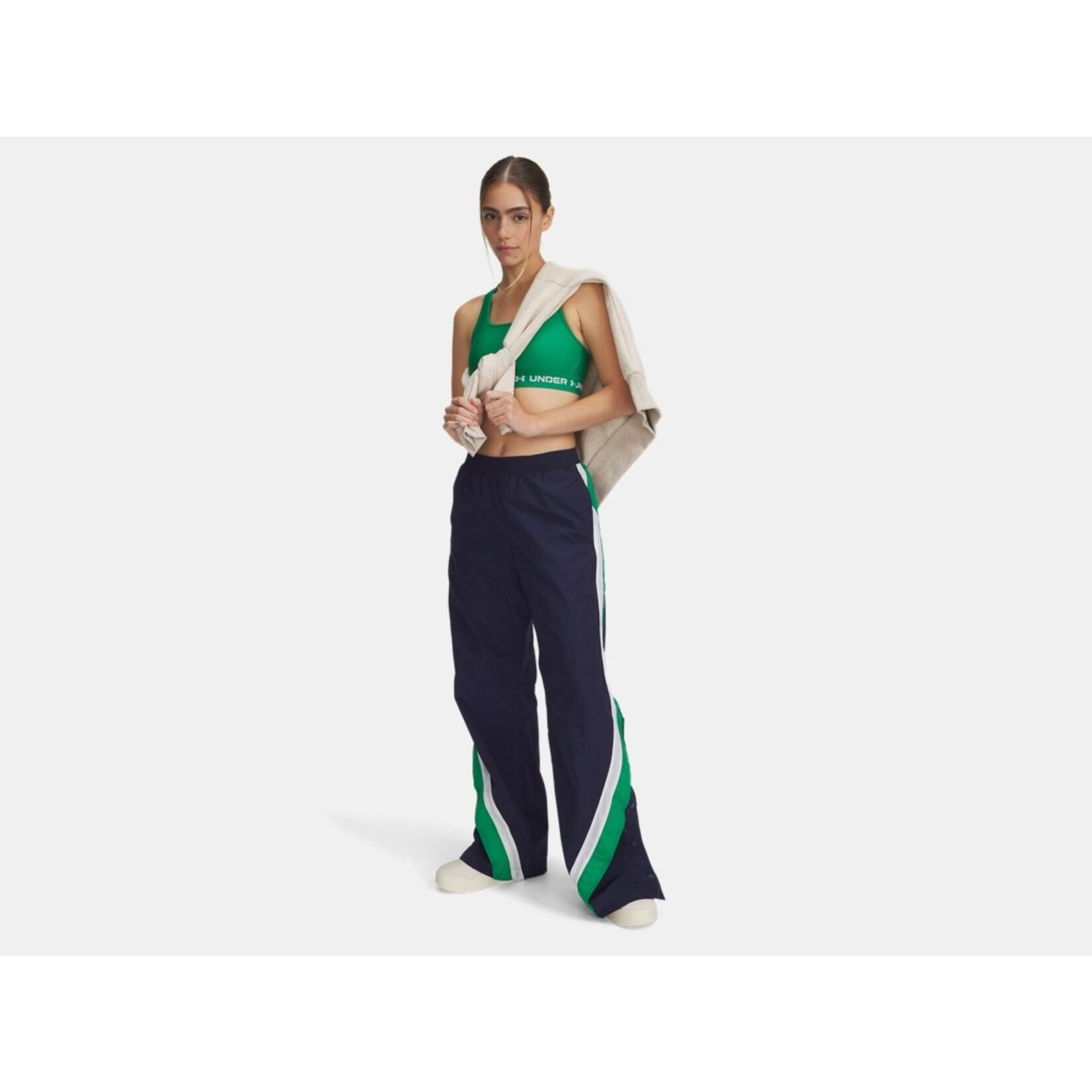 Under Armour UA Icon Crinkle Women's Tear-Away Pants-BLU