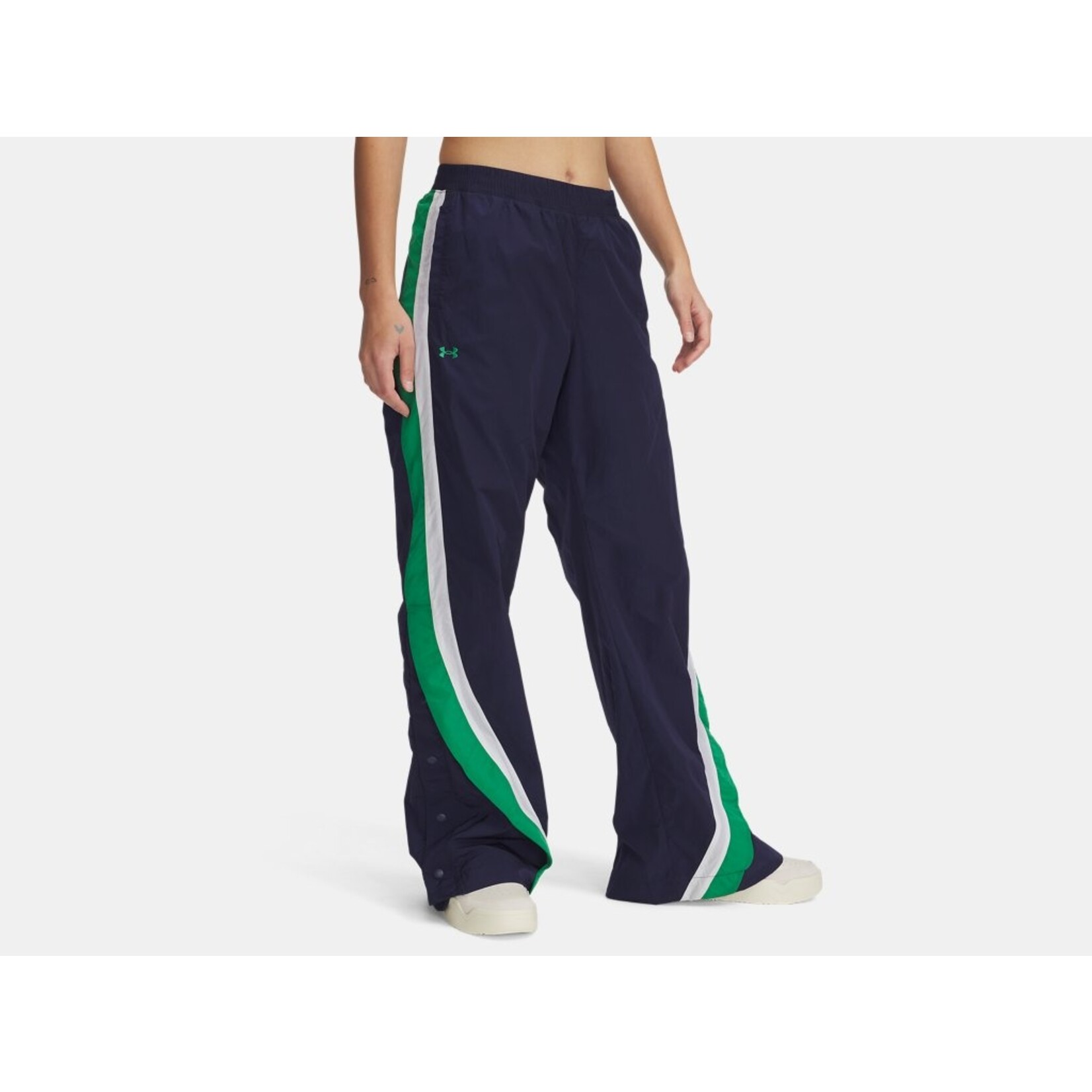 Under Armour UA Icon Crinkle Women's Tear-Away Pants-BLU