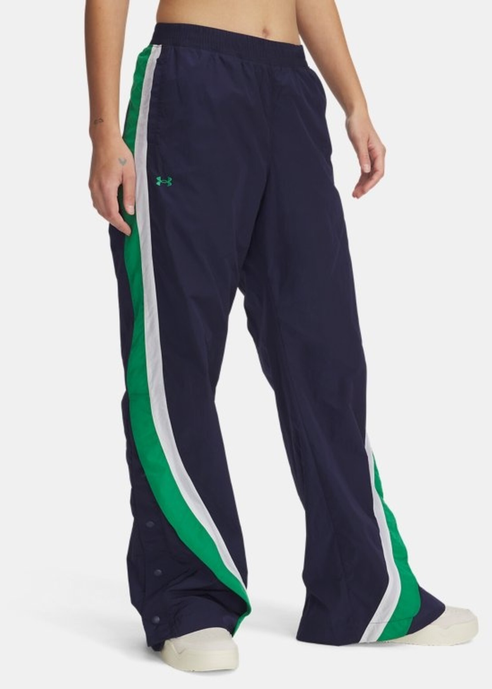 Under Armour UA Icon Crinkle Women's Tear-Away Pants-BLU