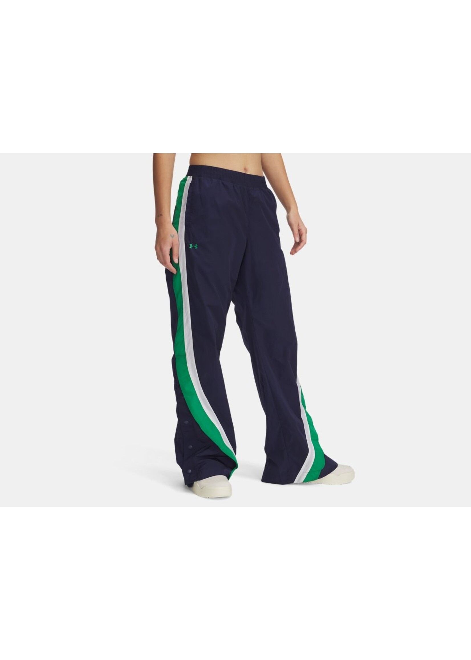 Under Armour UA Icon Crinkle Women's Tear-Away Pants-BLU
