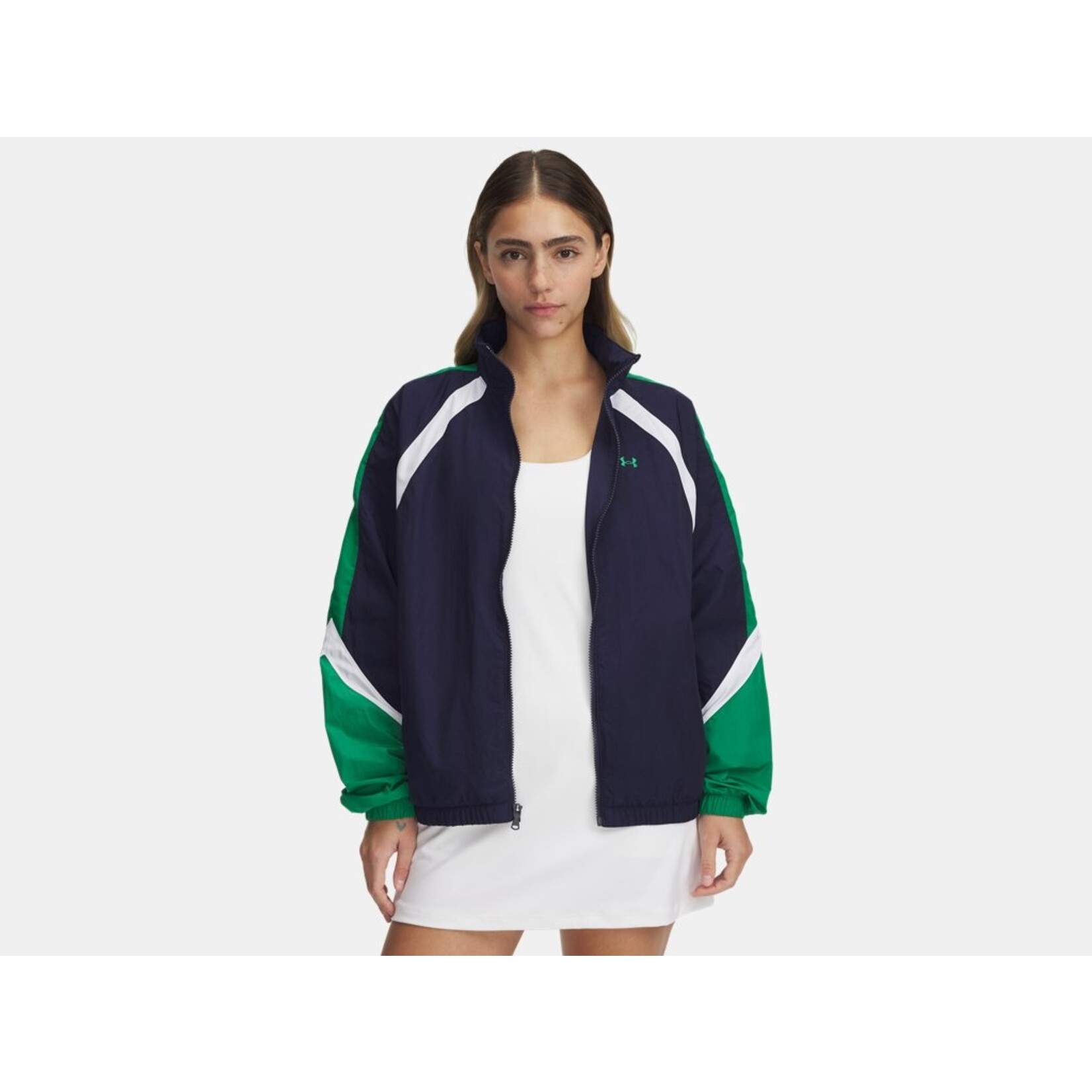 Under Armour UA Icon Crinkle Track Jacket-BLU