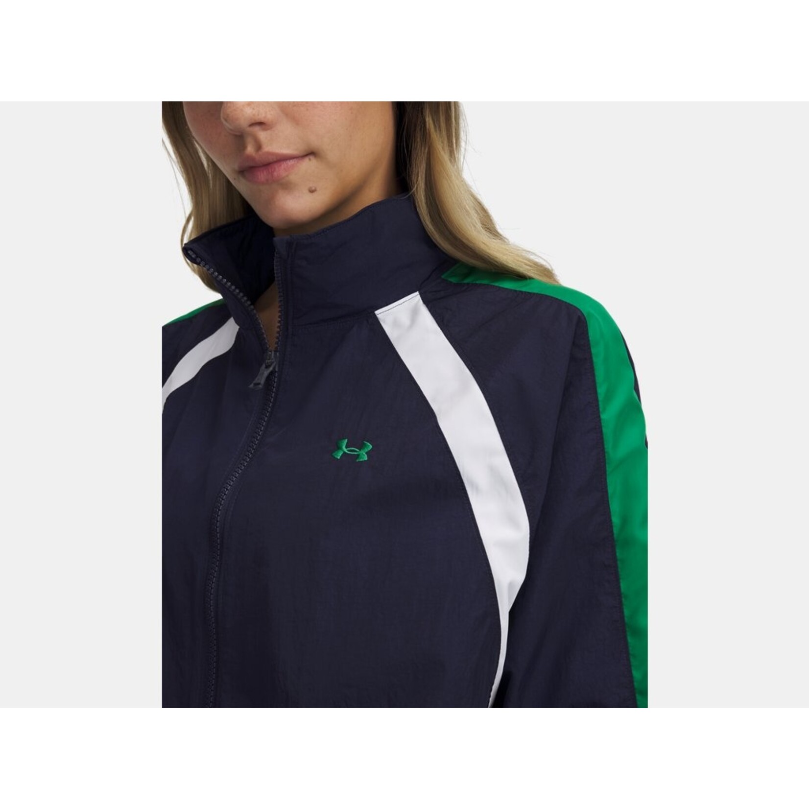Under Armour UA Icon Crinkle Track Jacket-BLU