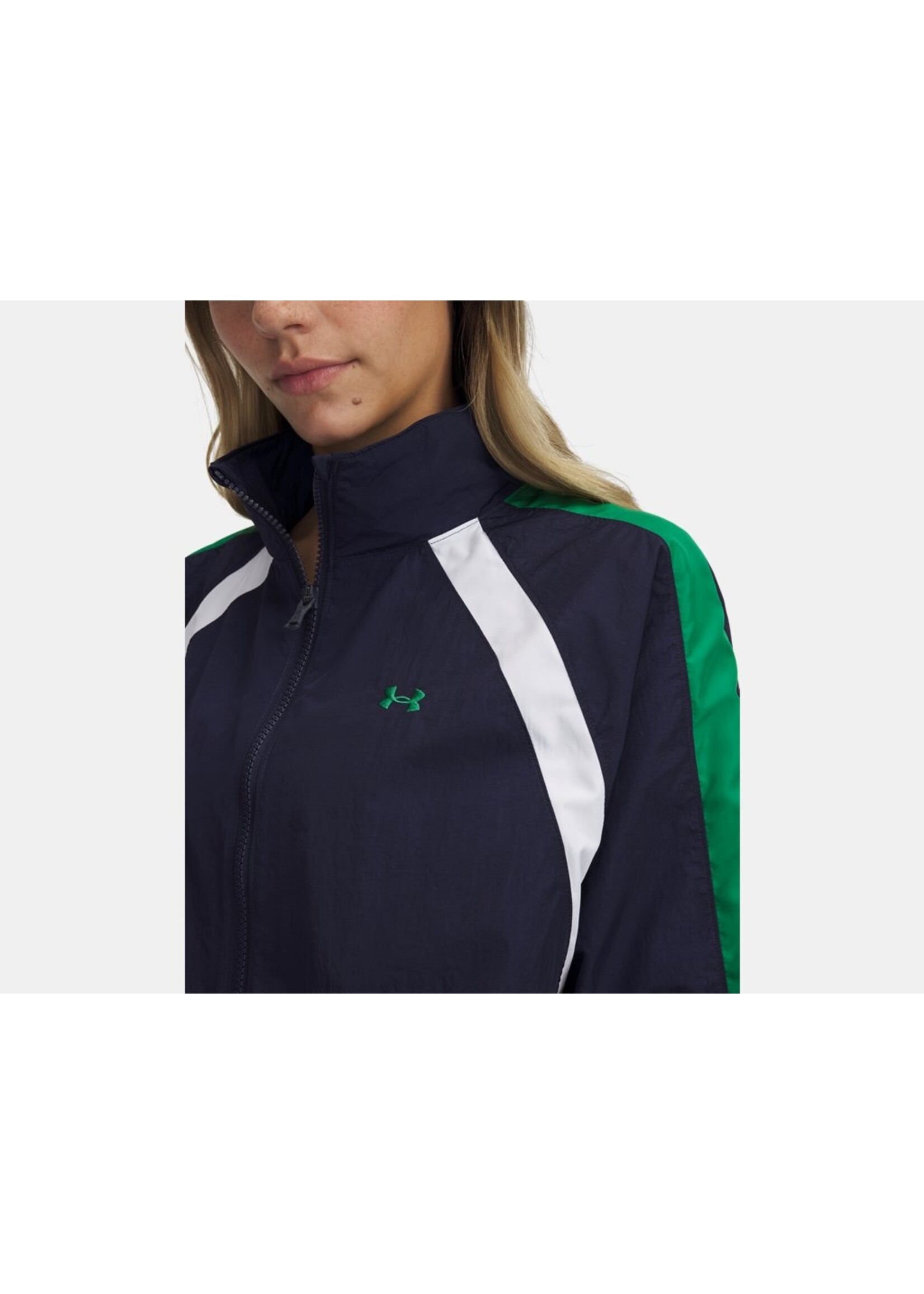 Under Armour UA Icon Crinkle Track Jacket-BLU