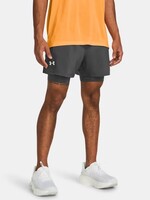 Under Armour Ua Launch 5'' 2-In-1 Shorts-Gry