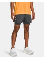 Under Armour Ua Launch 5'' 2-In-1 Shorts-Gry