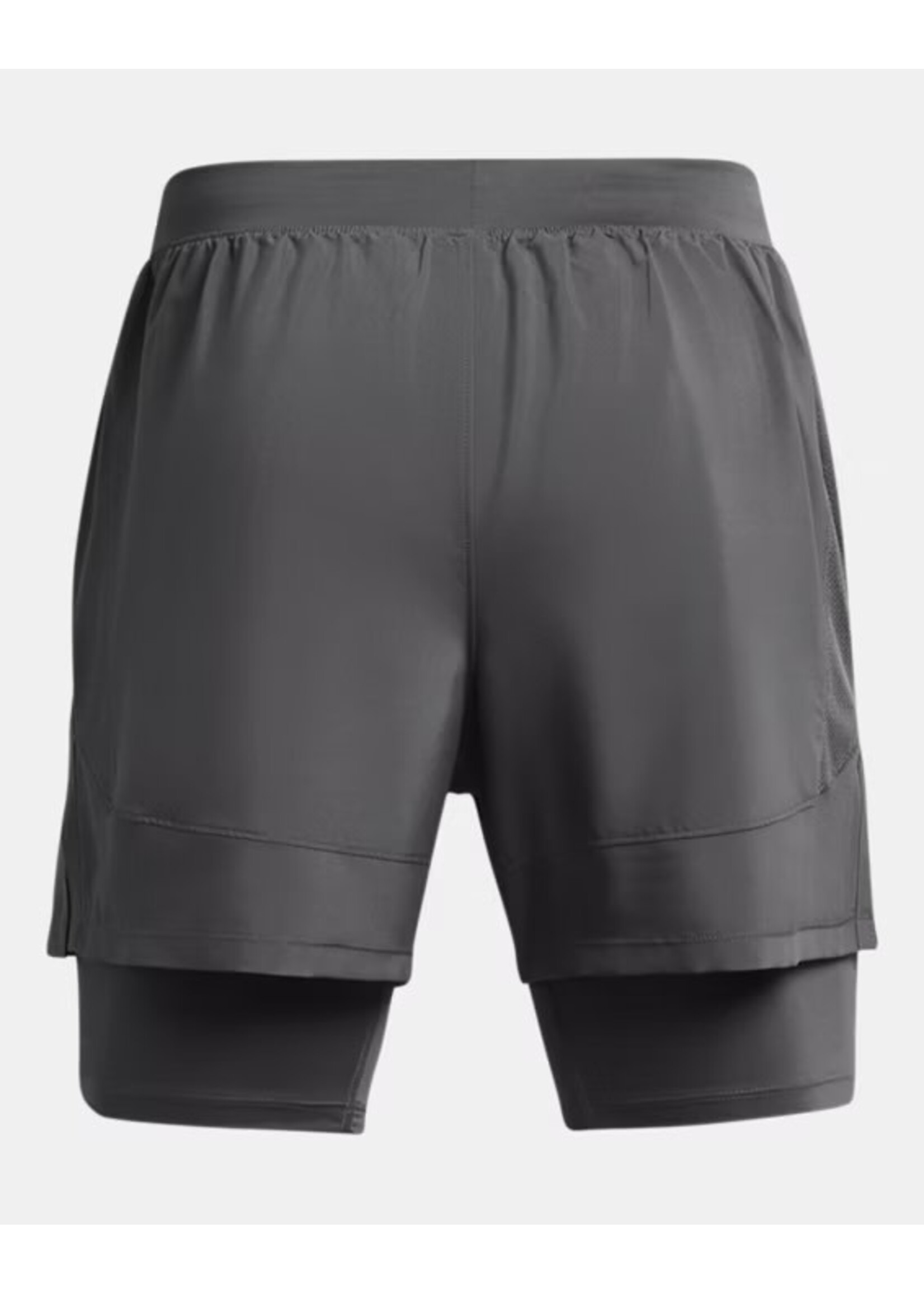 Under Armour Ua Launch 5'' 2-In-1 Shorts-Gry