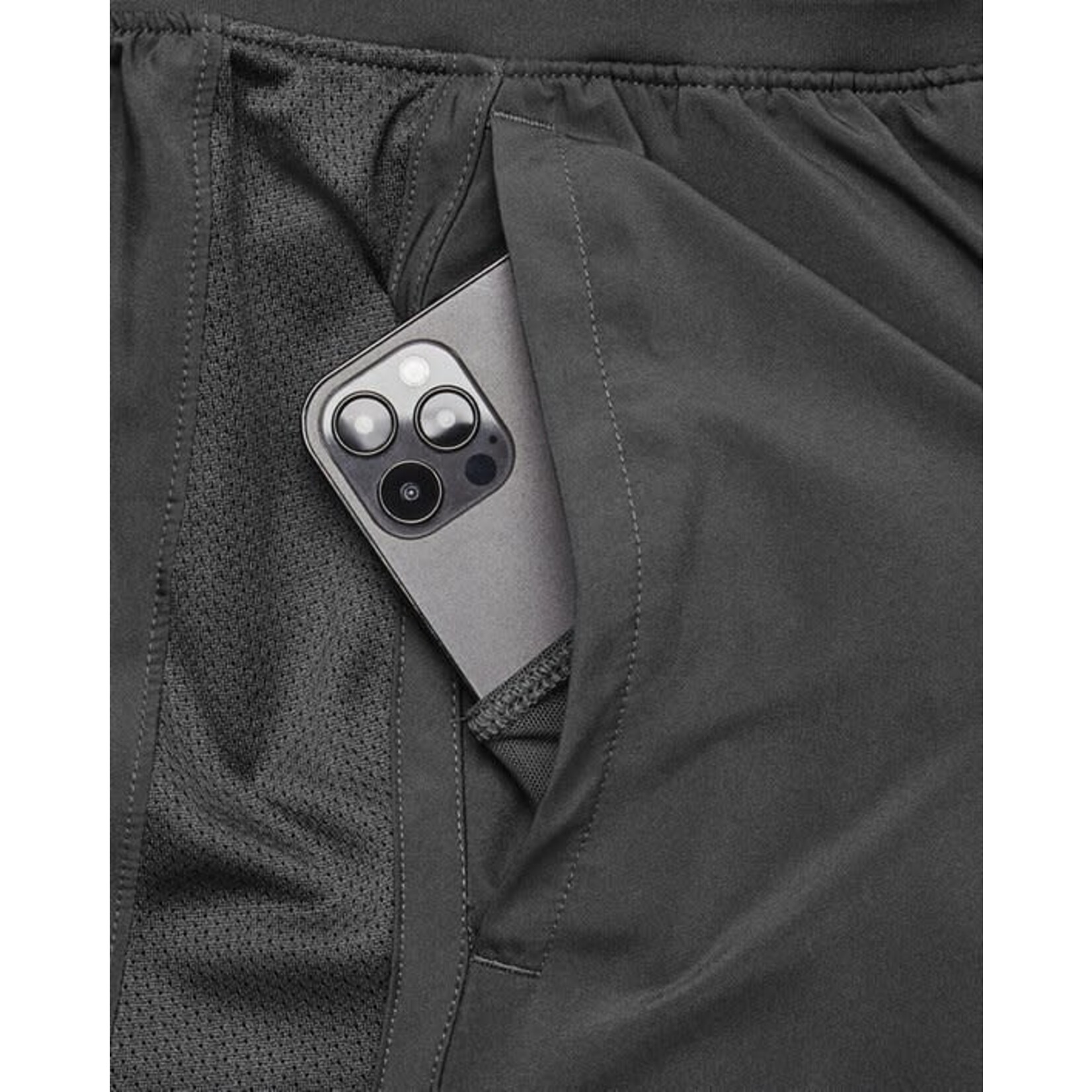 Under Armour Ua Launch 5'' 2-In-1 Shorts-Gry