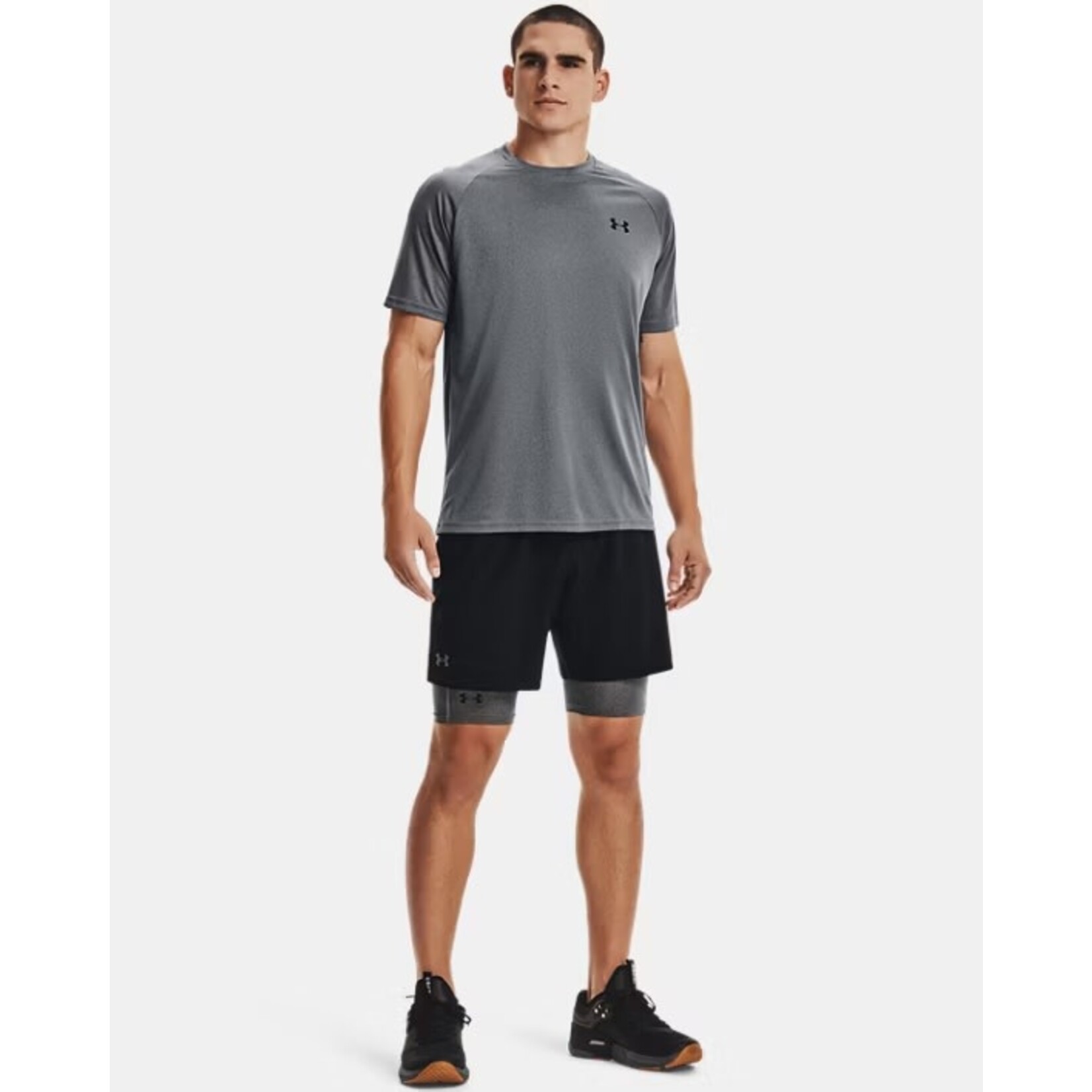 Under Armour Ua Hg Armour Lng Shorts-Gry