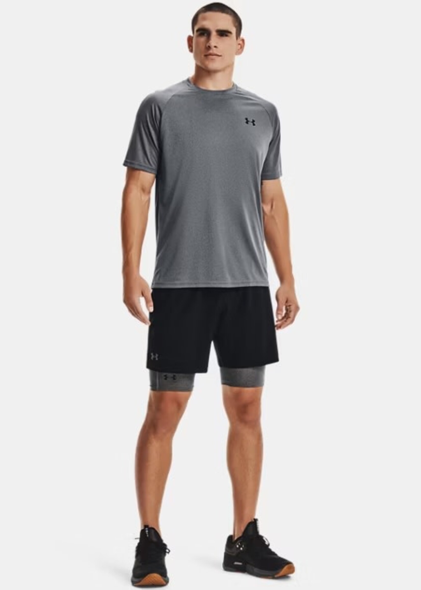 Under Armour Ua Hg Armour Lng Shorts-Gry