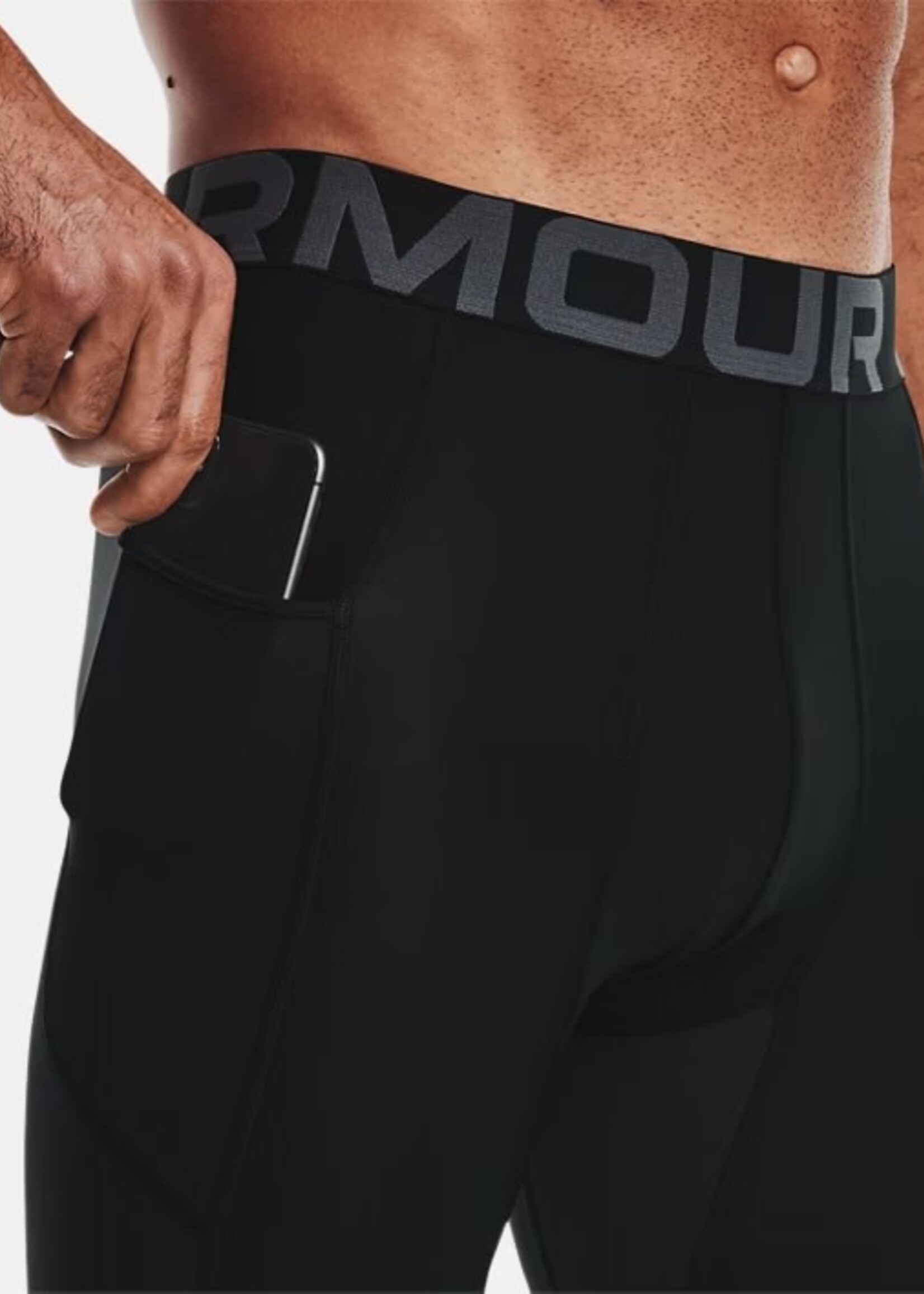 Under Armour Ua Hg Armour 3/4 Legging-Blk 001