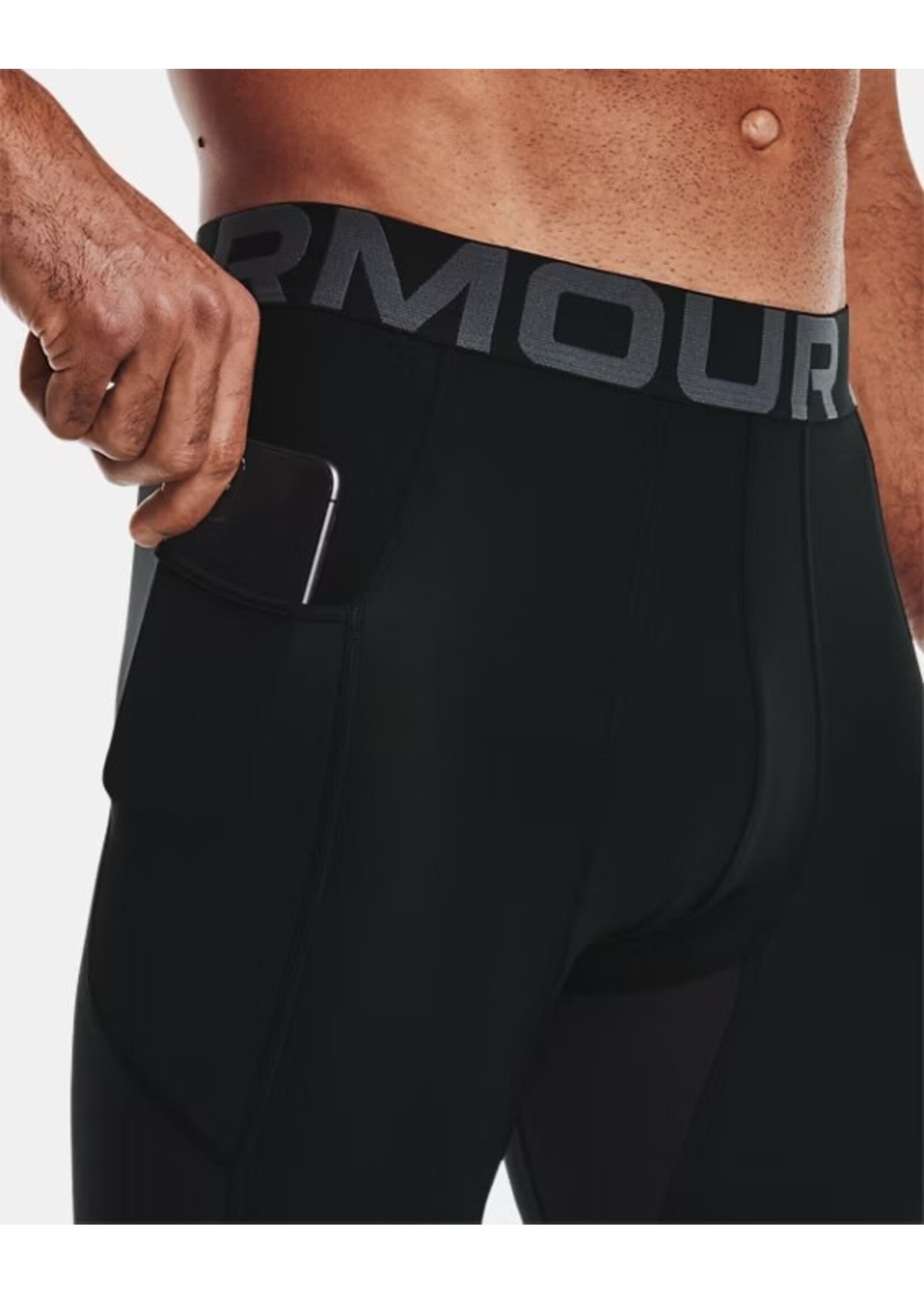 Under Armour Ua Hg Armour 3/4 Legging-Blk 001