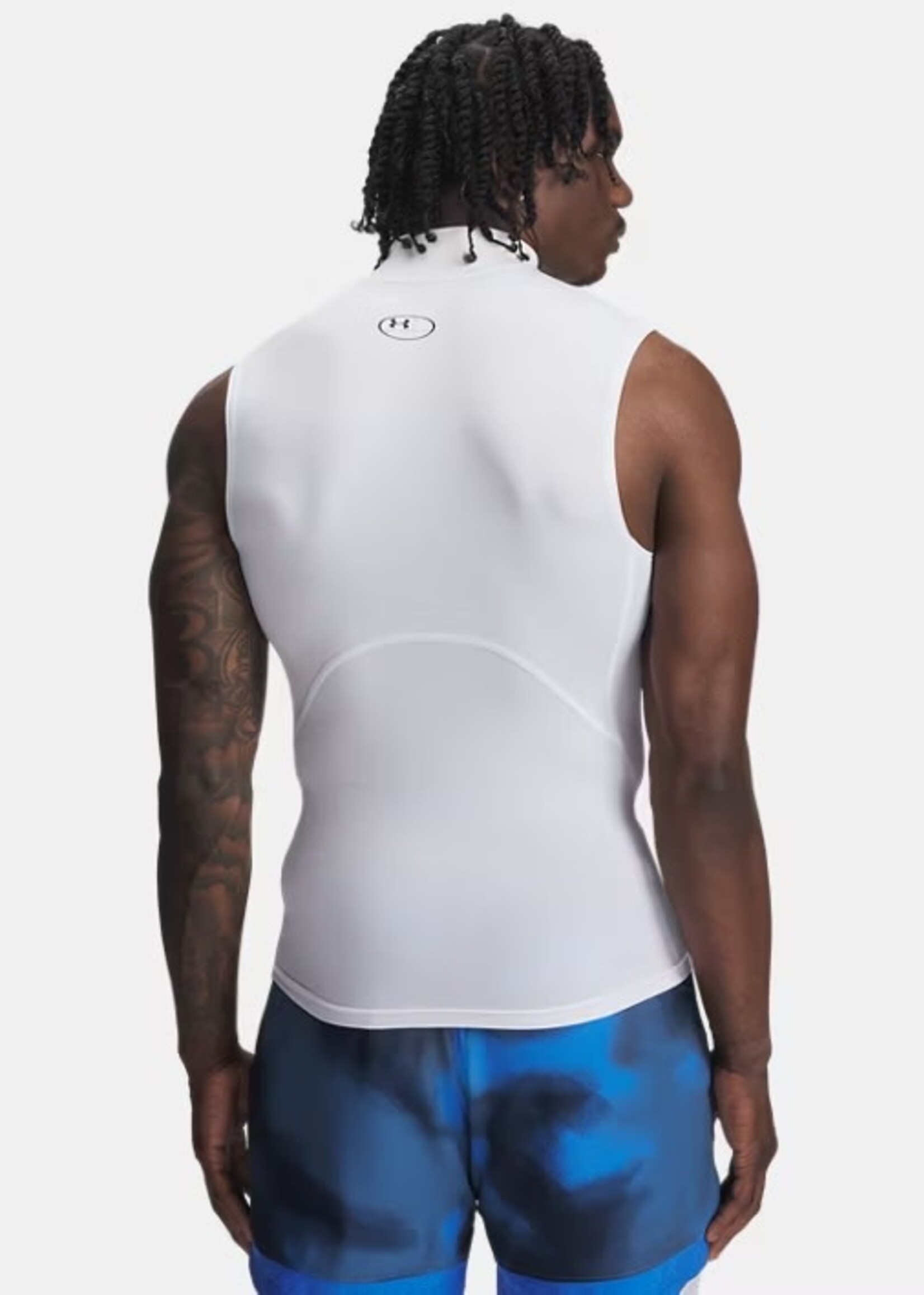 Under Armour UA HG Armour Comp Mock SL-WHT