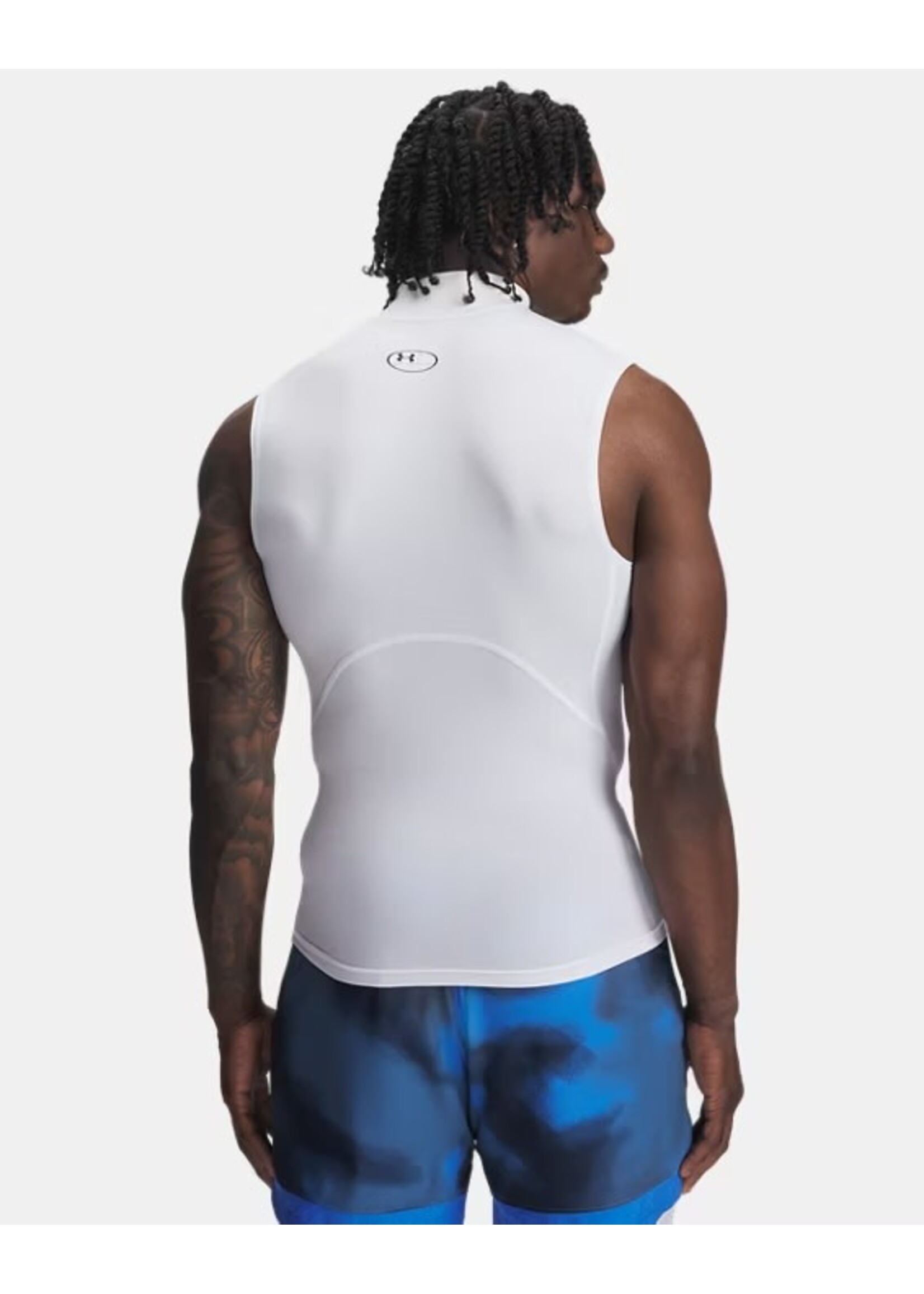Under Armour UA HG Armour Comp Mock SL-WHT