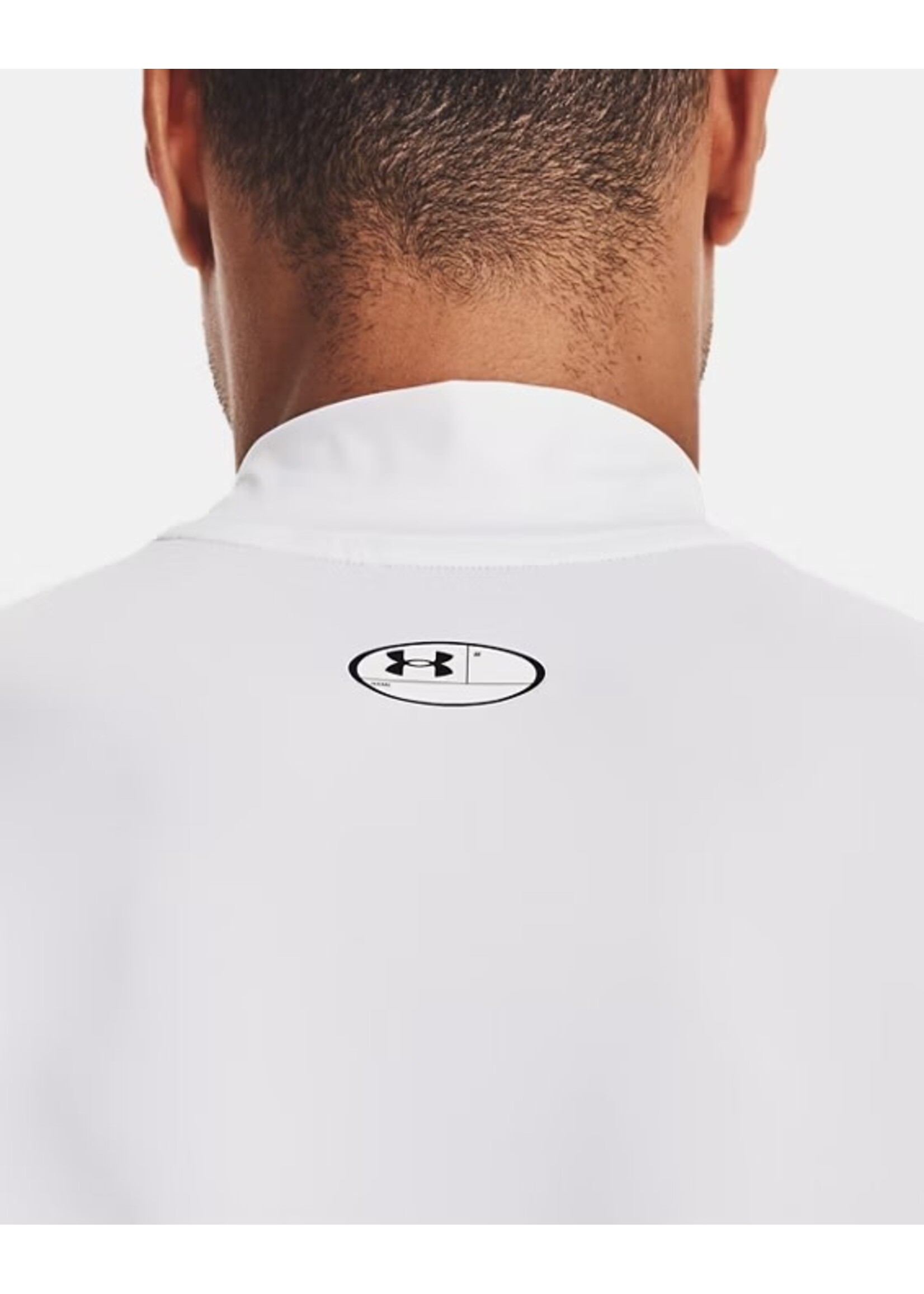 Under Armour UA HG Armour Comp Mock SL-WHT