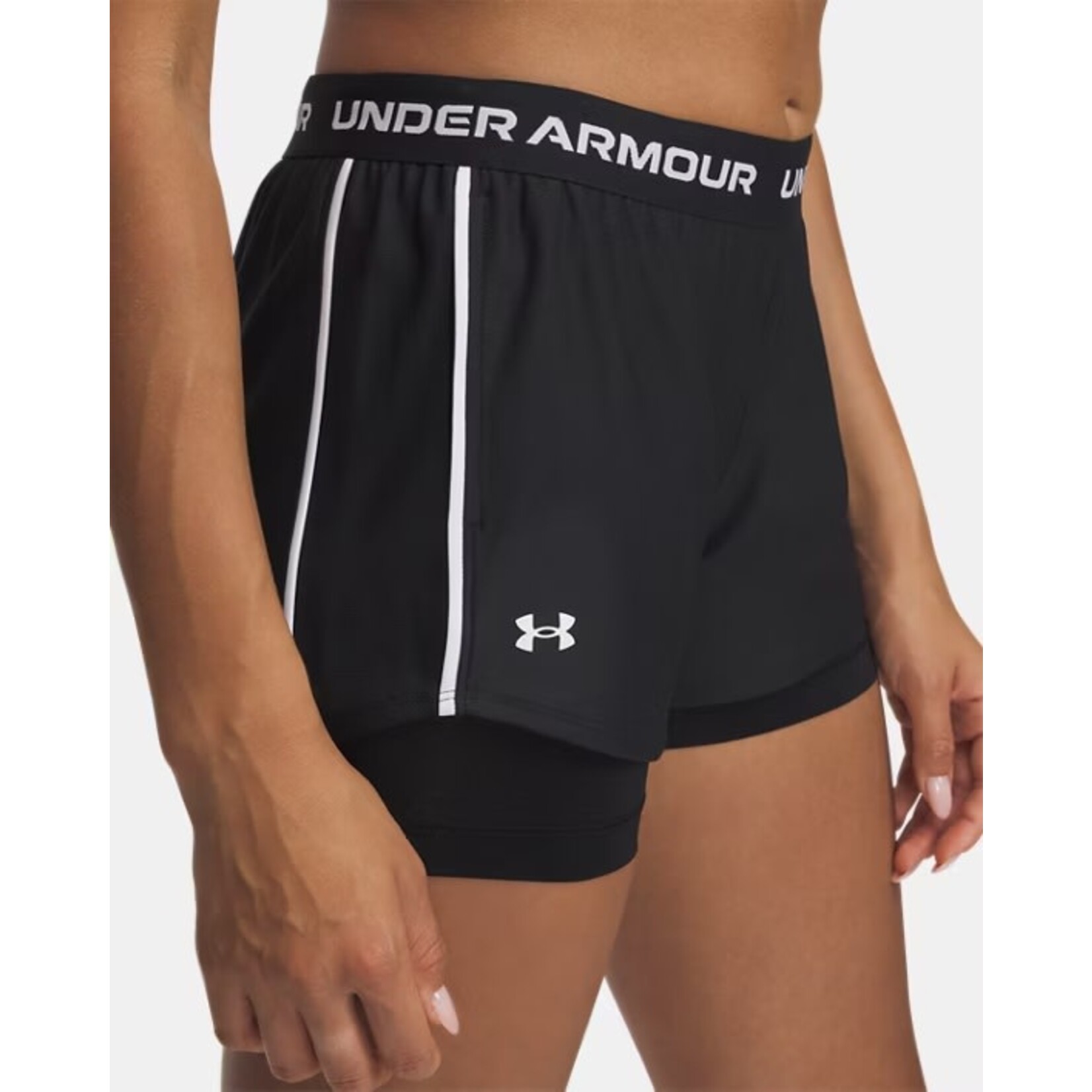 Under Armour Tech Play Up 2In1 Shorts-Blk