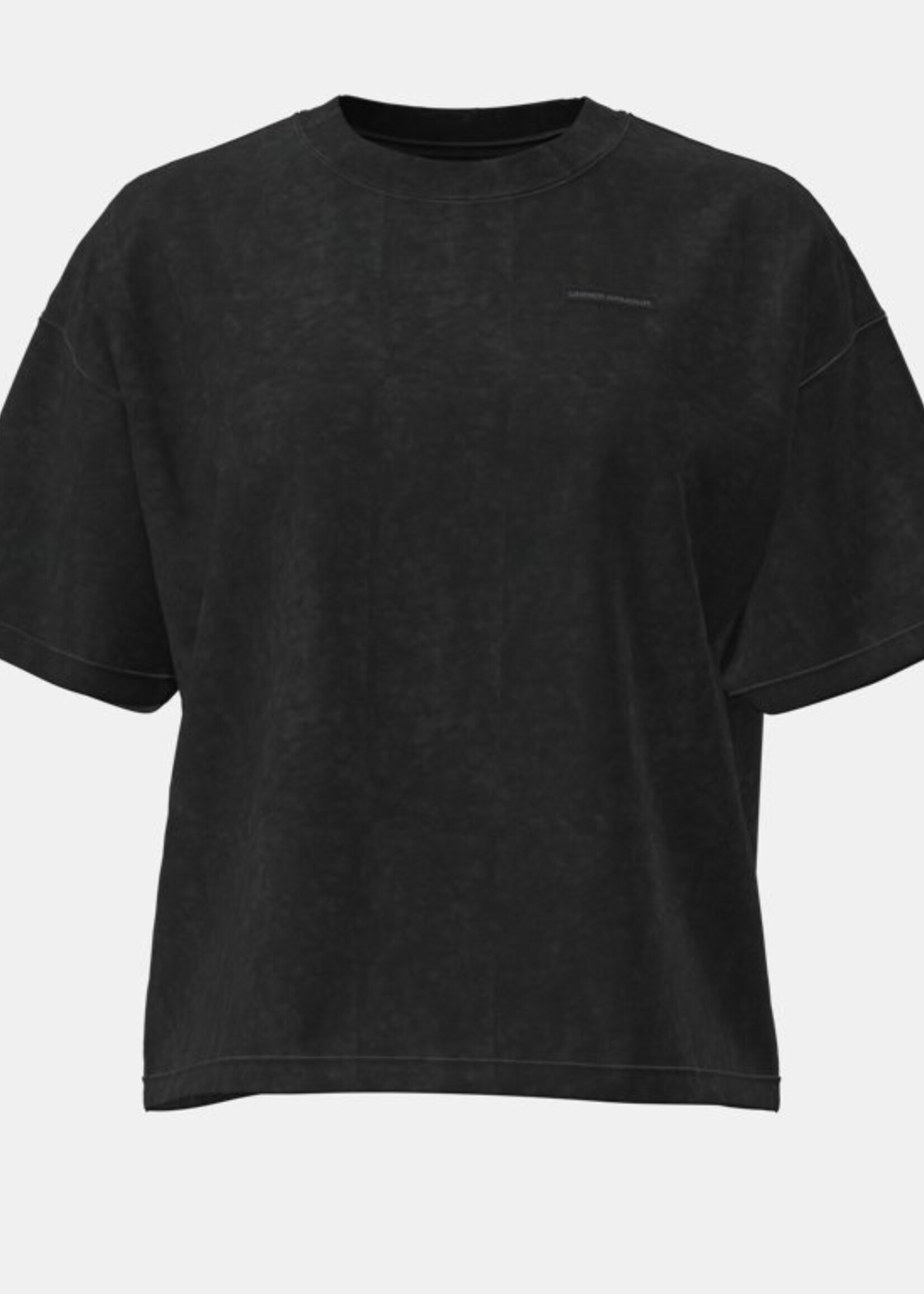 Under Armour Ua Hwt Boxy Wash Ss-Blk