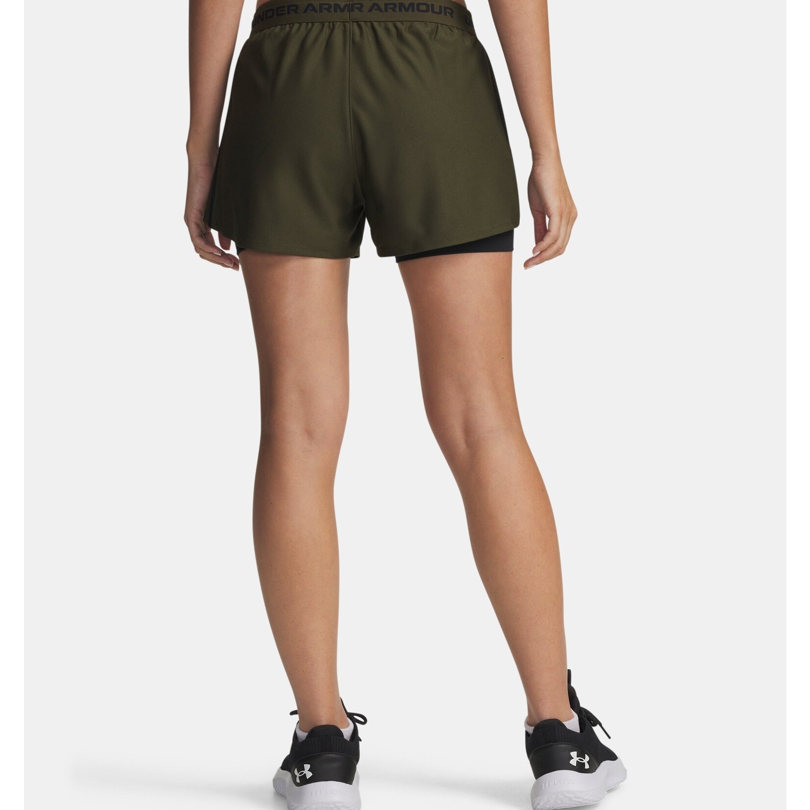 Under Armour Tech Play Up 2In1 Shorts-Grn