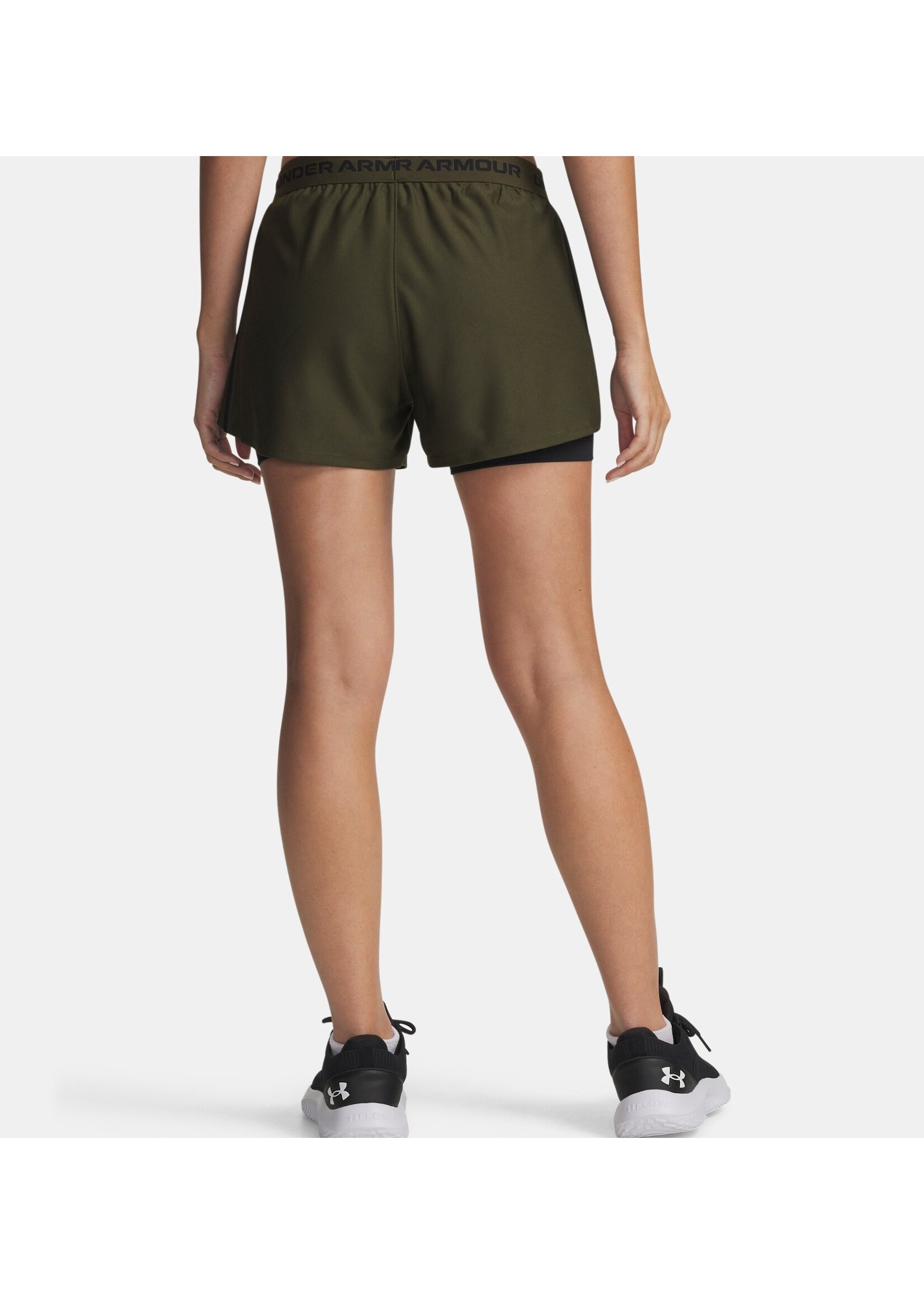Under Armour Tech Play Up 2In1 Shorts-Grn