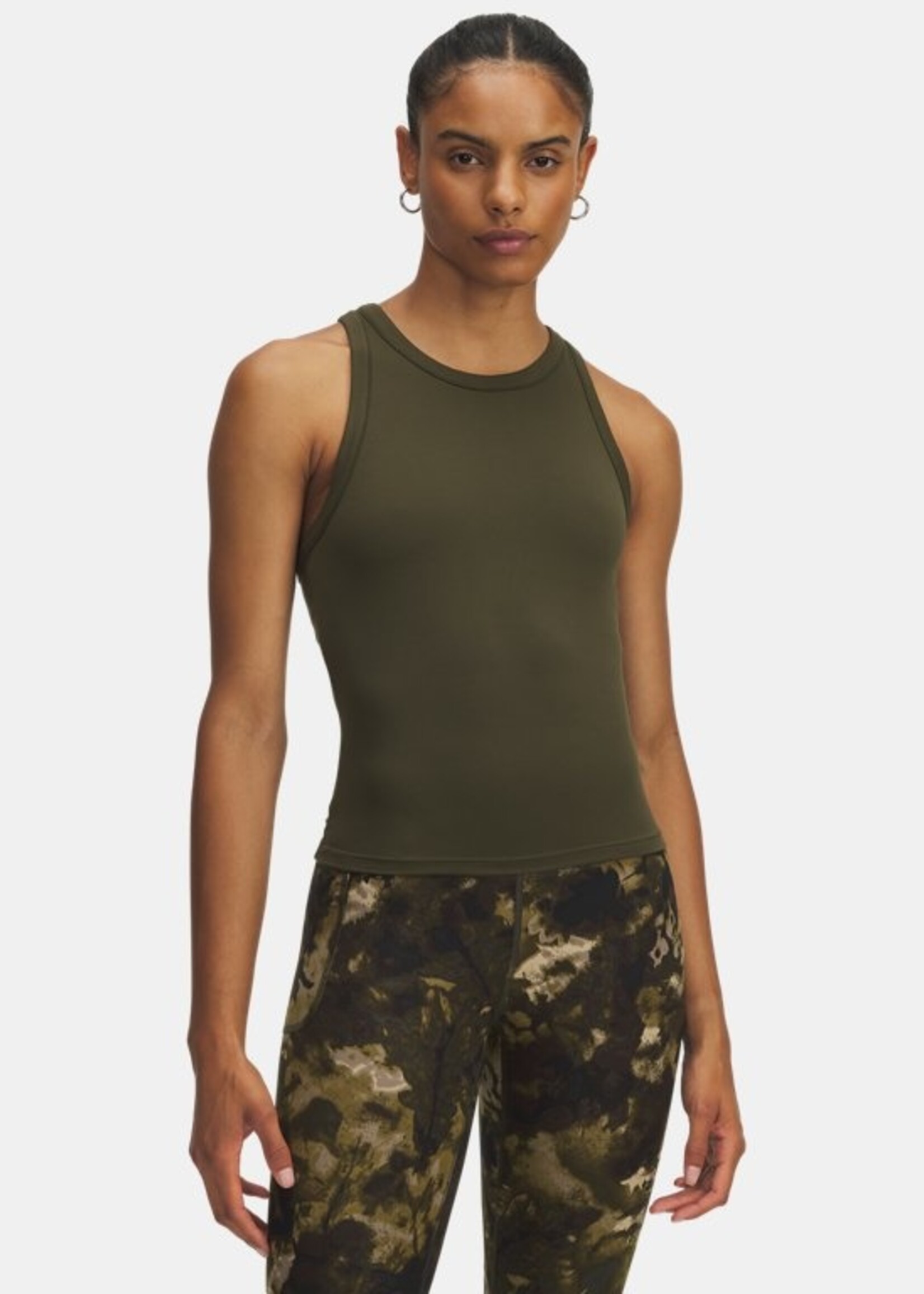 Under Armour Motion High Neck Tank-GRN