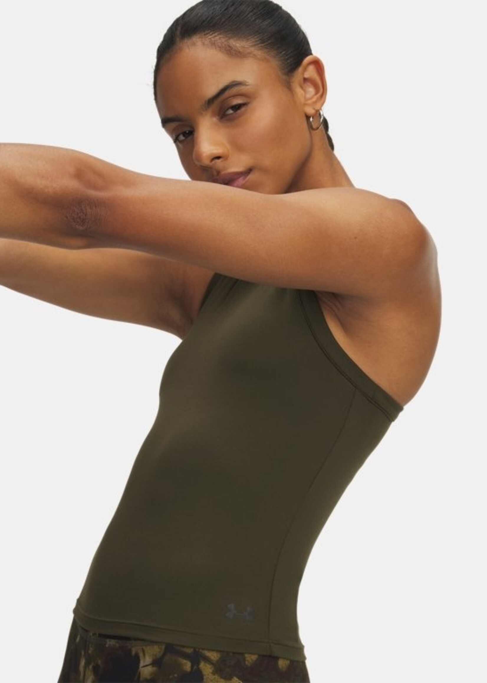Under Armour Motion High Neck Tank-GRN