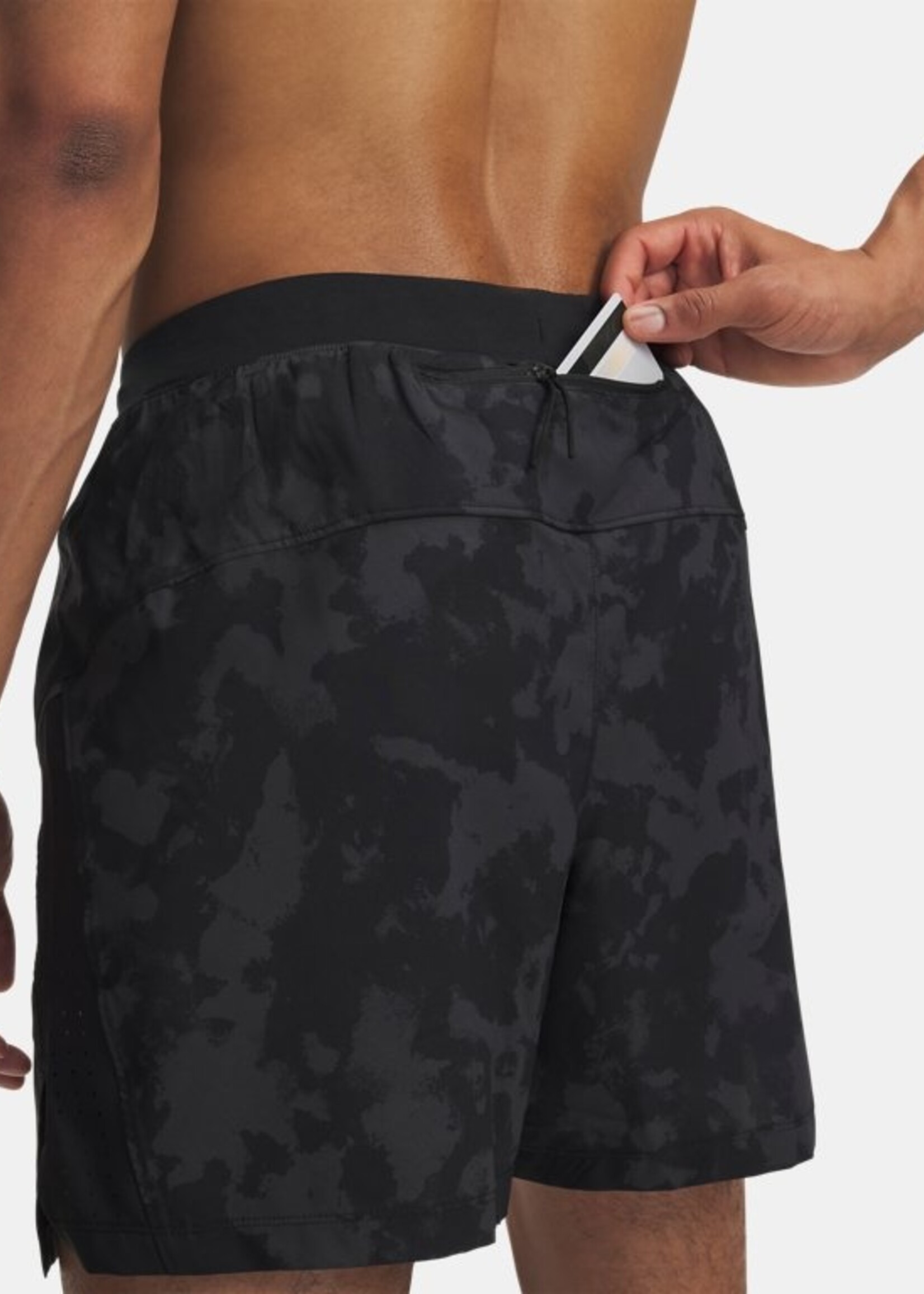 Under Armour Launch Pro 7" Prtd Short-Gry