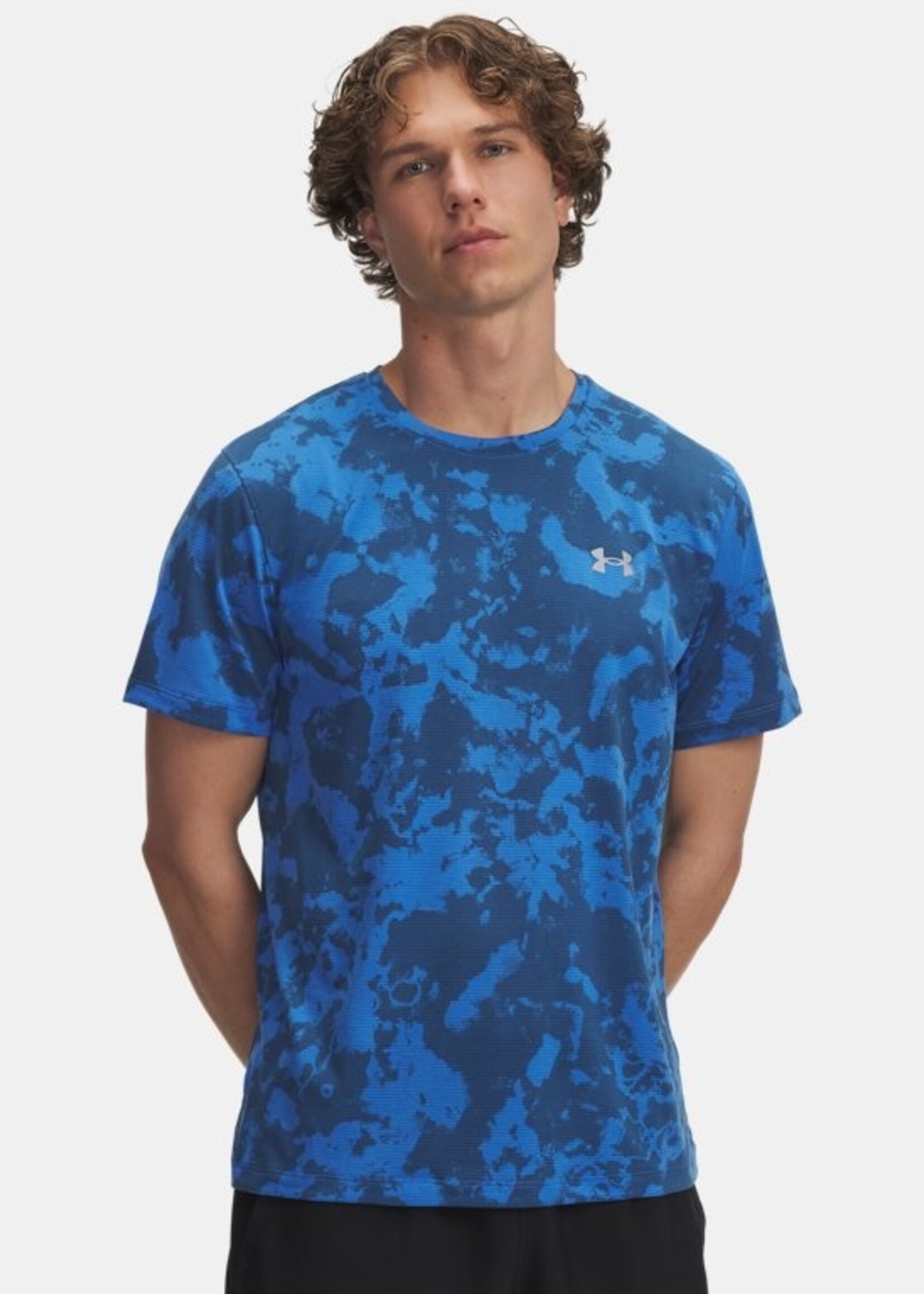 Under Armour Ua Launch Printed Ss-Blu