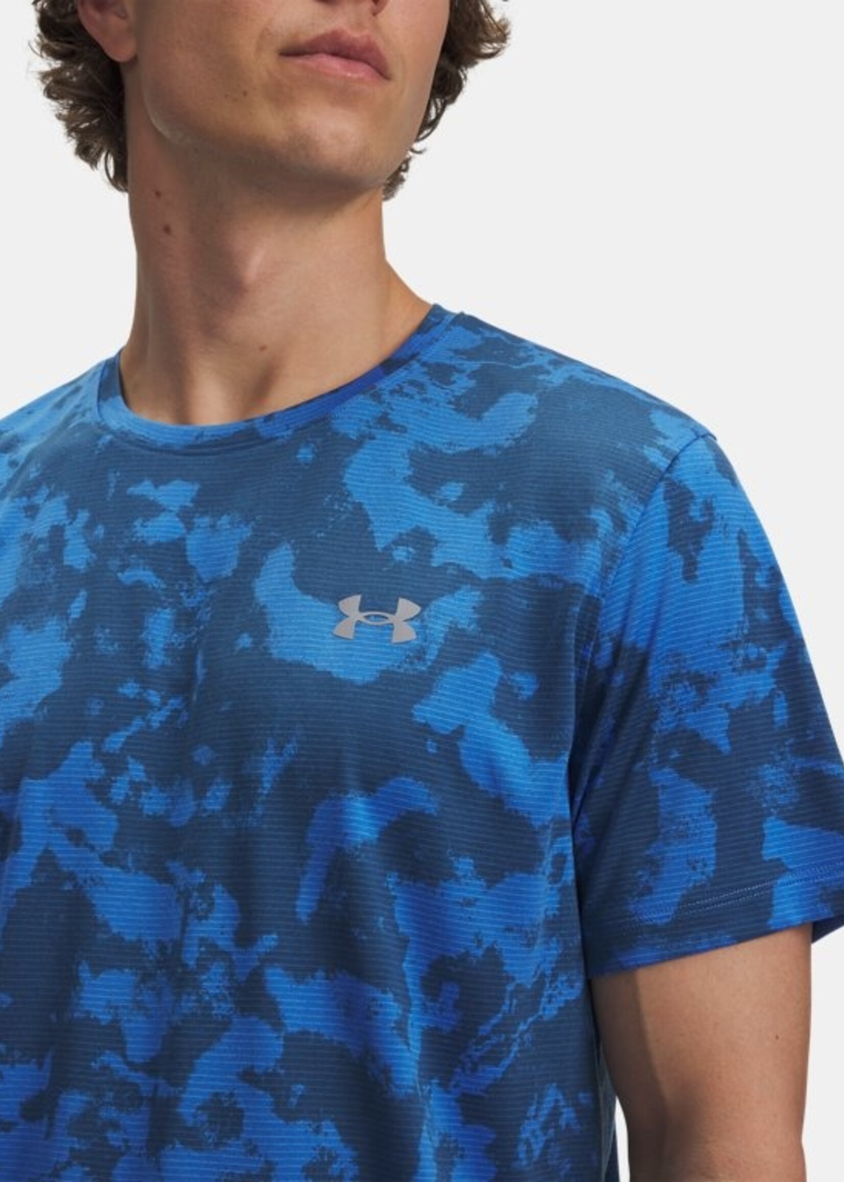 Under Armour Ua Launch Printed Ss-Blu