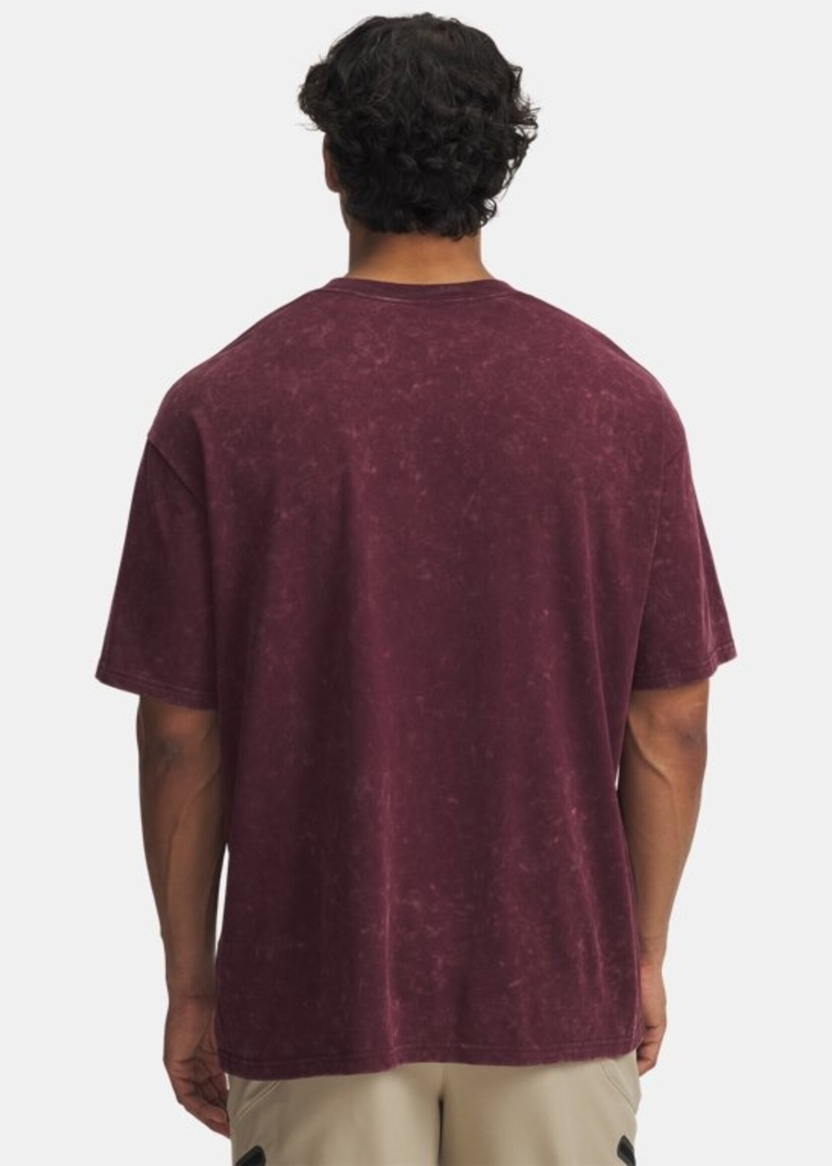 Under Armour Ua M Hw Os Logo Wash Ss-Red