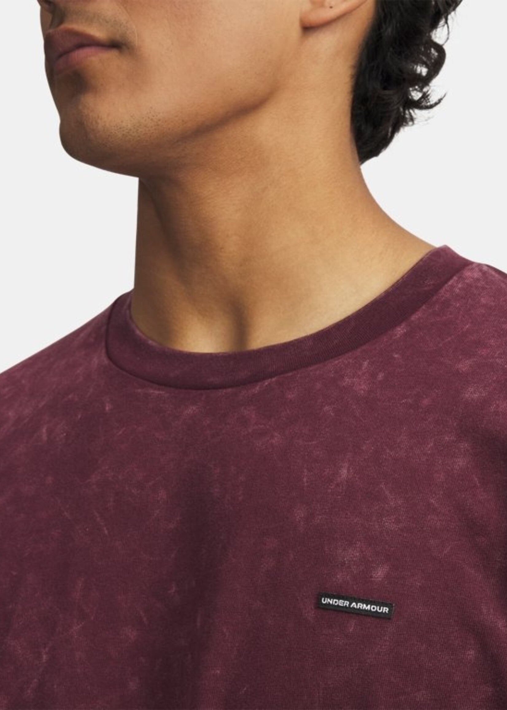 Under Armour Ua M Hw Os Logo Wash Ss-Red