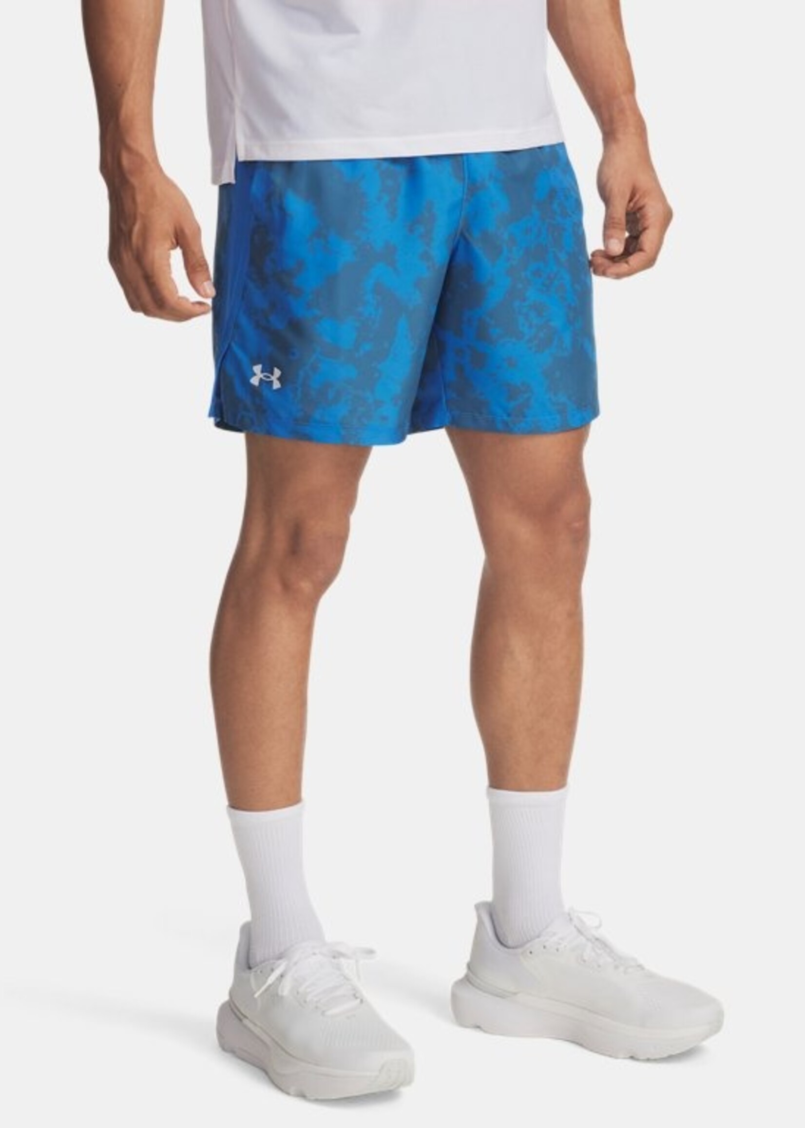 Under Armour Ua Launch 7'' Print Shorts-Blu 402