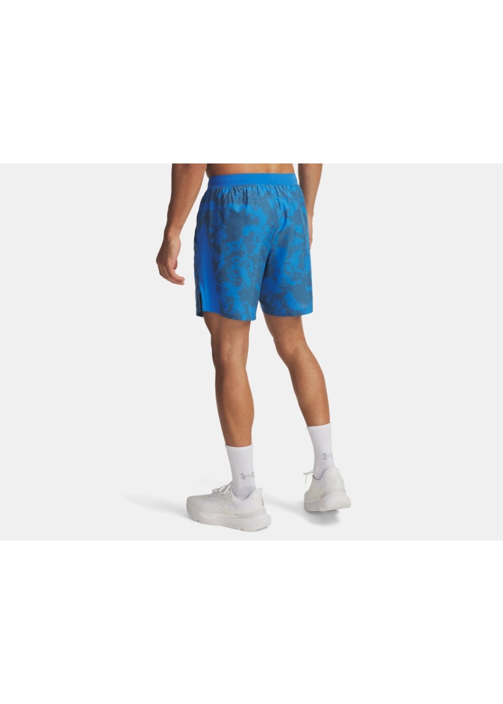 Under Armour Ua Launch 7'' Print Shorts-Blu 402