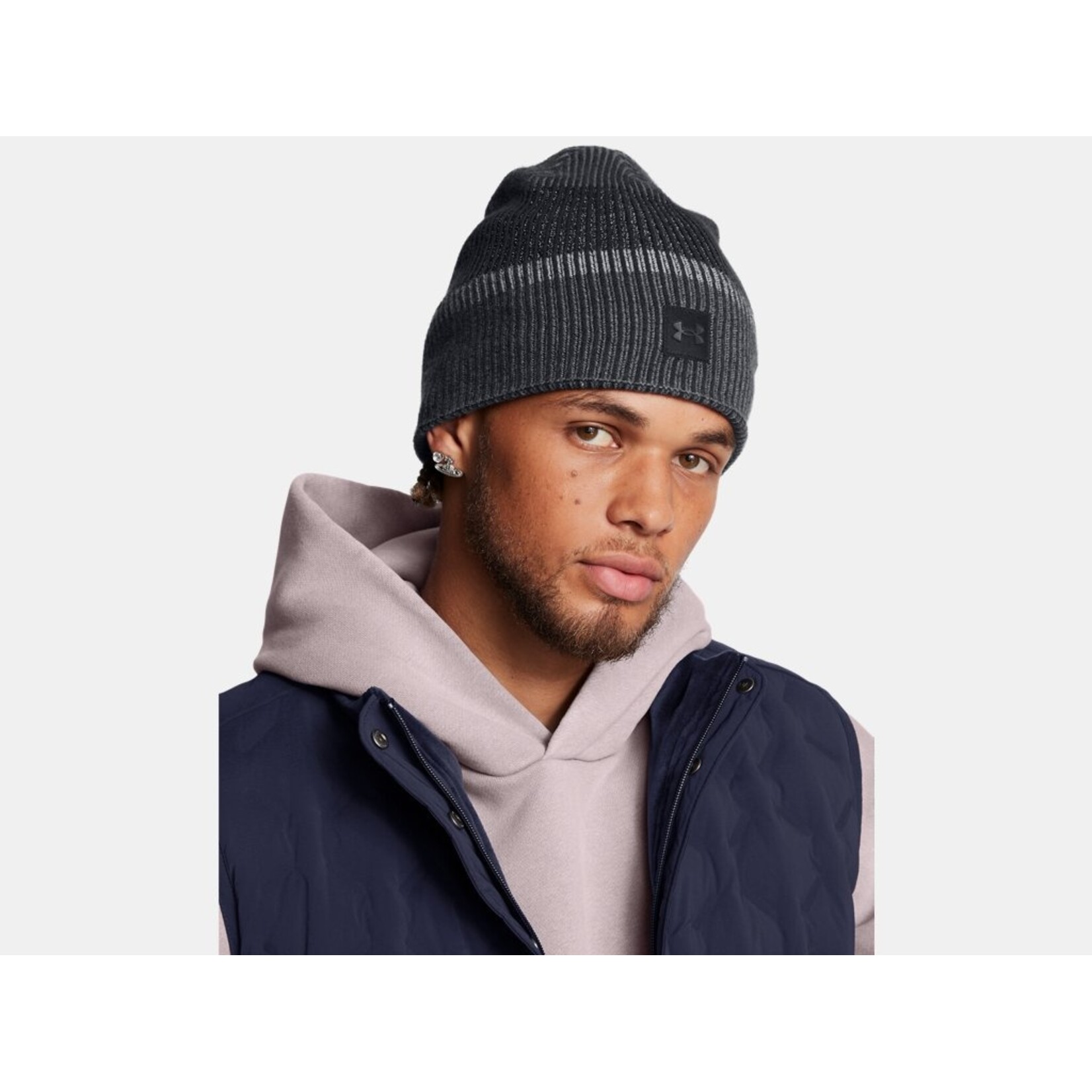 Under Armour Launch Reflective Beanie-Blk