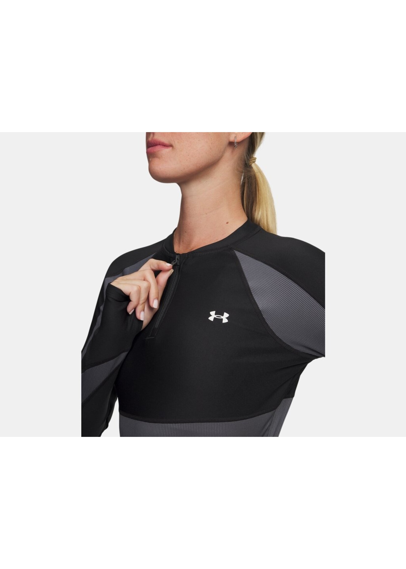 Under Armour Ua Hg Rib 1/4 Zip-Blk