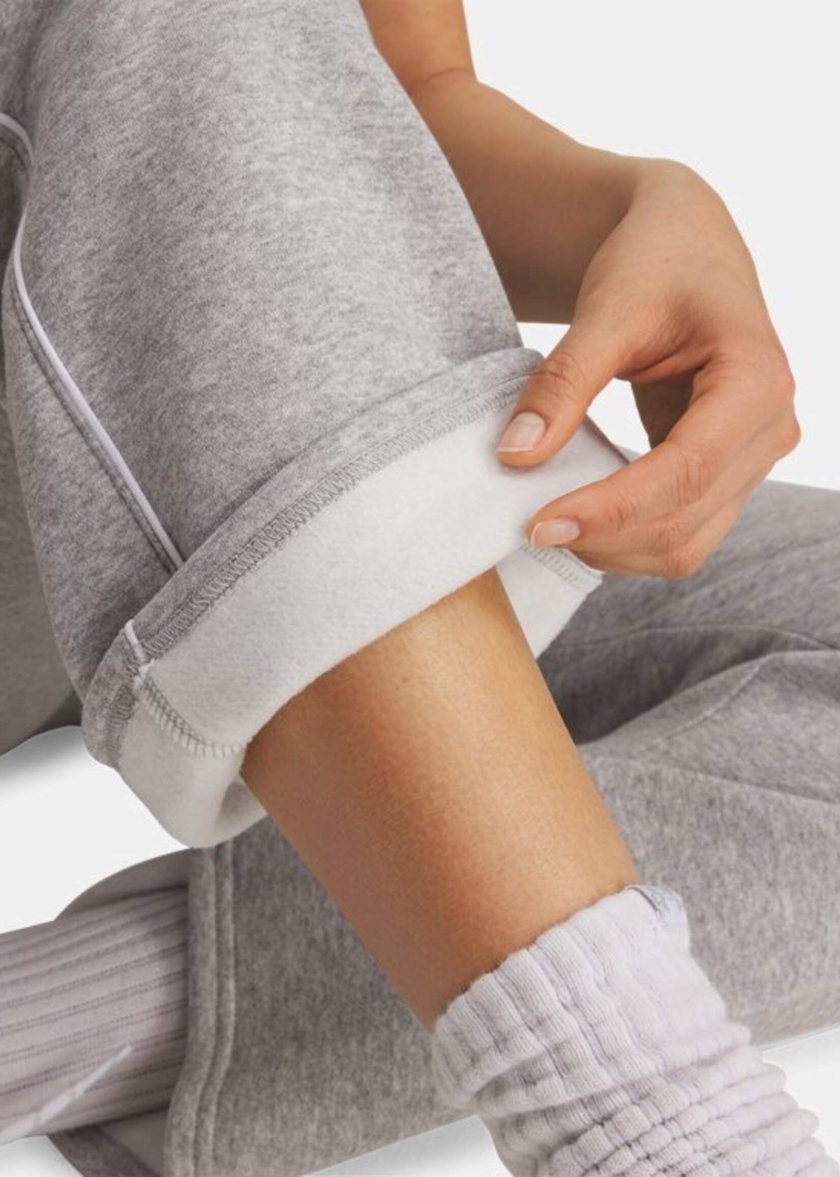 Under Armour Ua Rival Flc Piped Pant-Gry