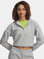 Under Armour Rival Flc Piped Hz Hoodie-Gry