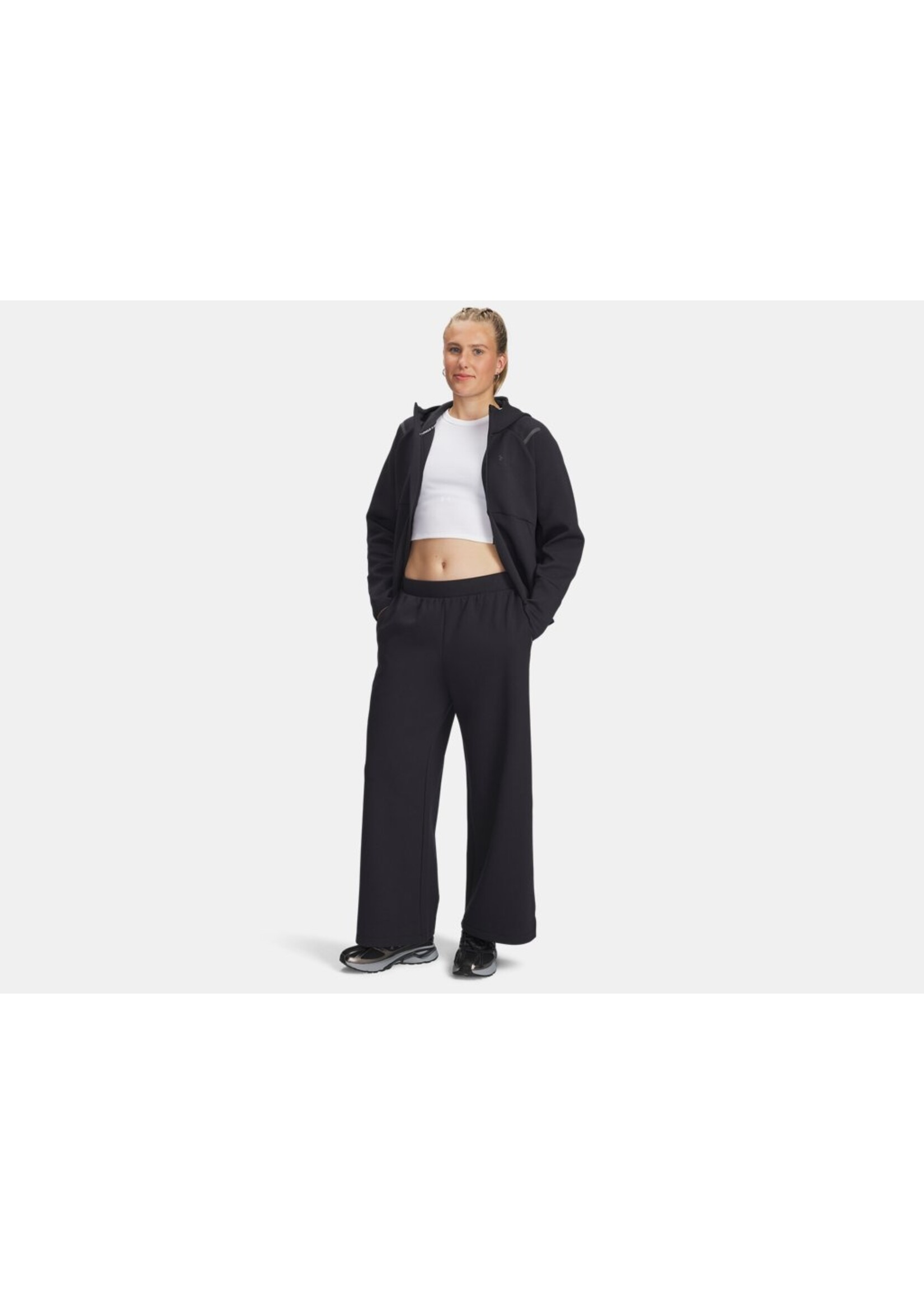 Under Armour W Unstoppable Fleece Fz-Blk