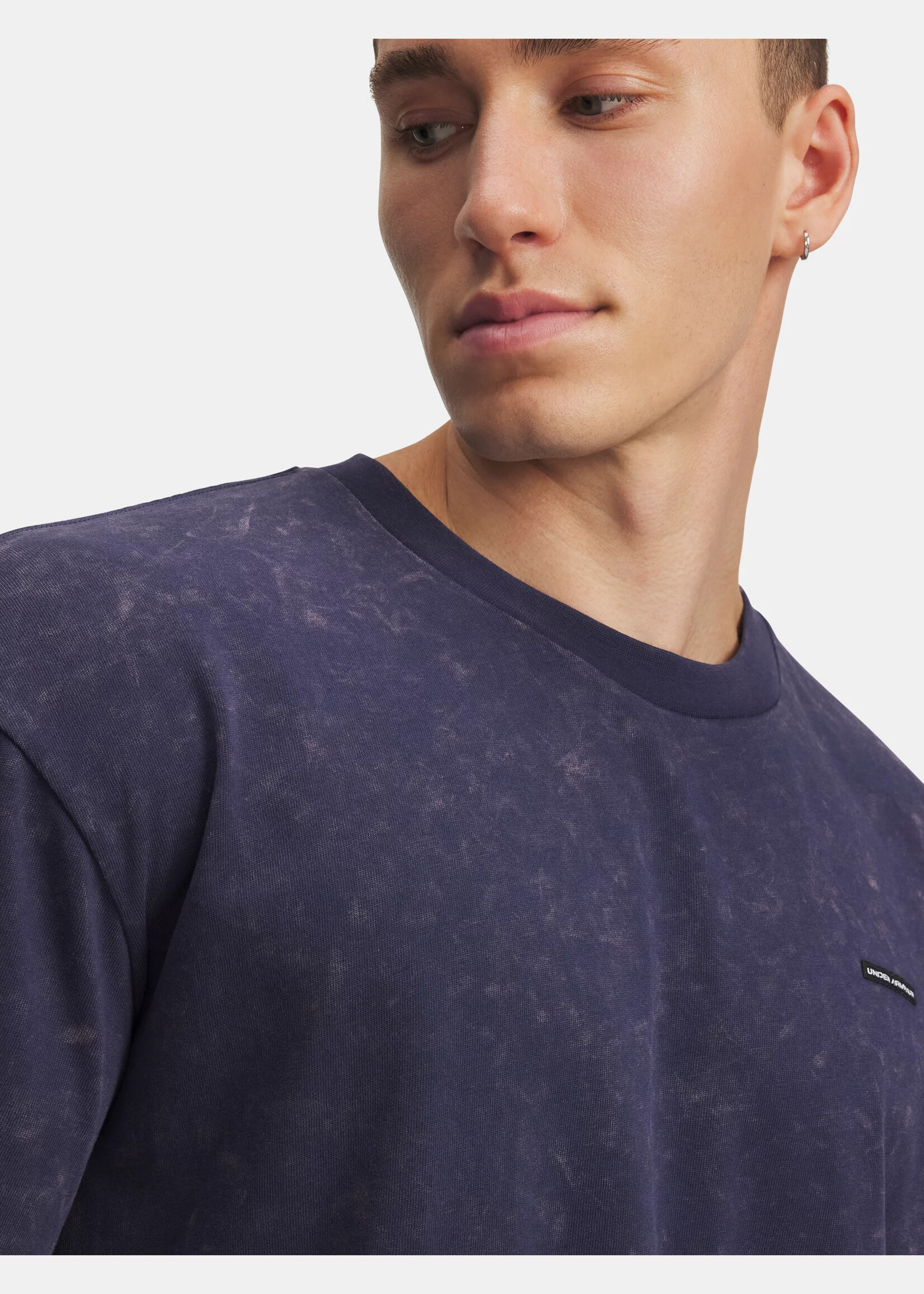 Under Armour Ua M Hw Os Logo Wash Ss-Blu