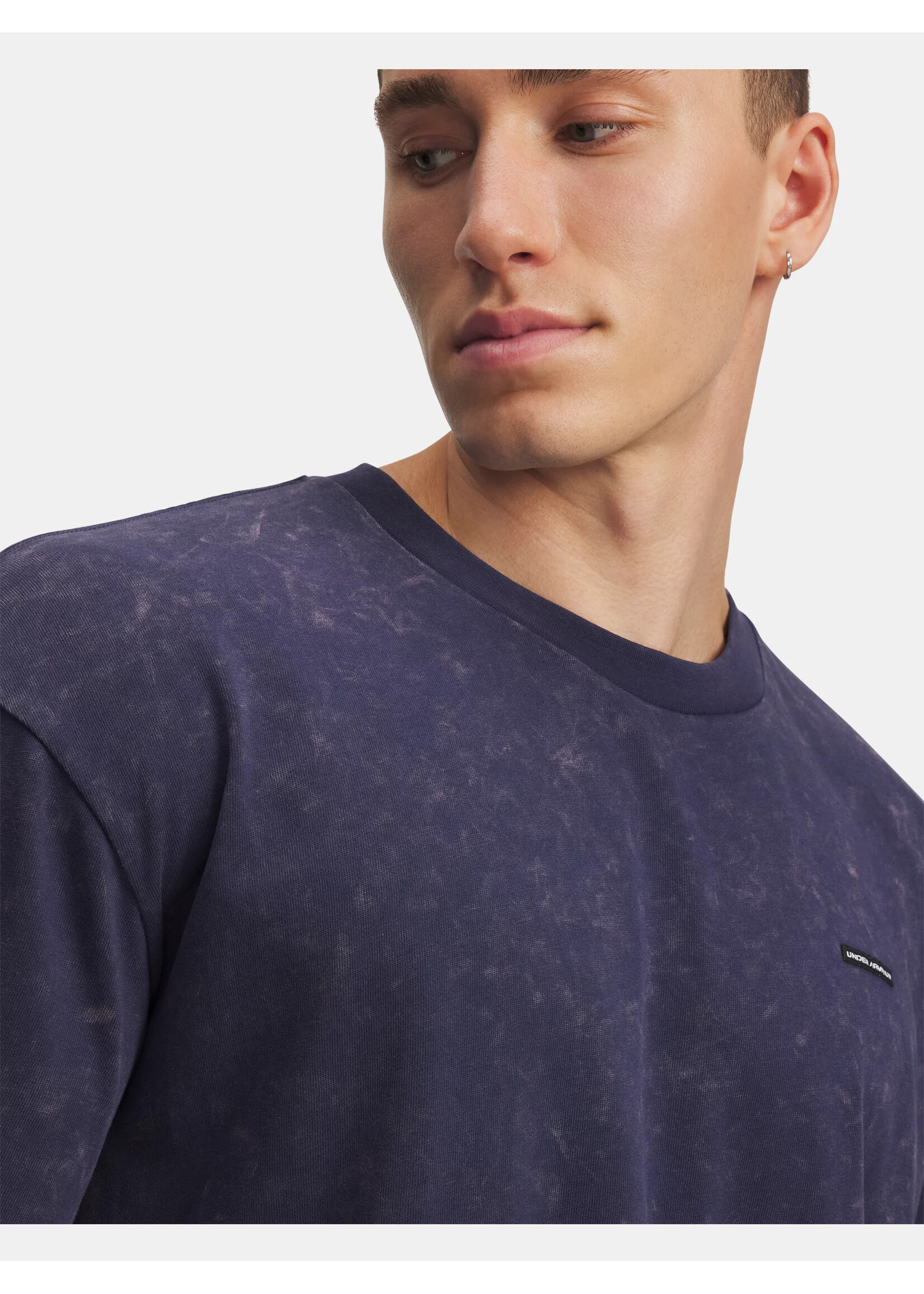 Under Armour Ua M Hw Os Logo Wash Ss-Blu