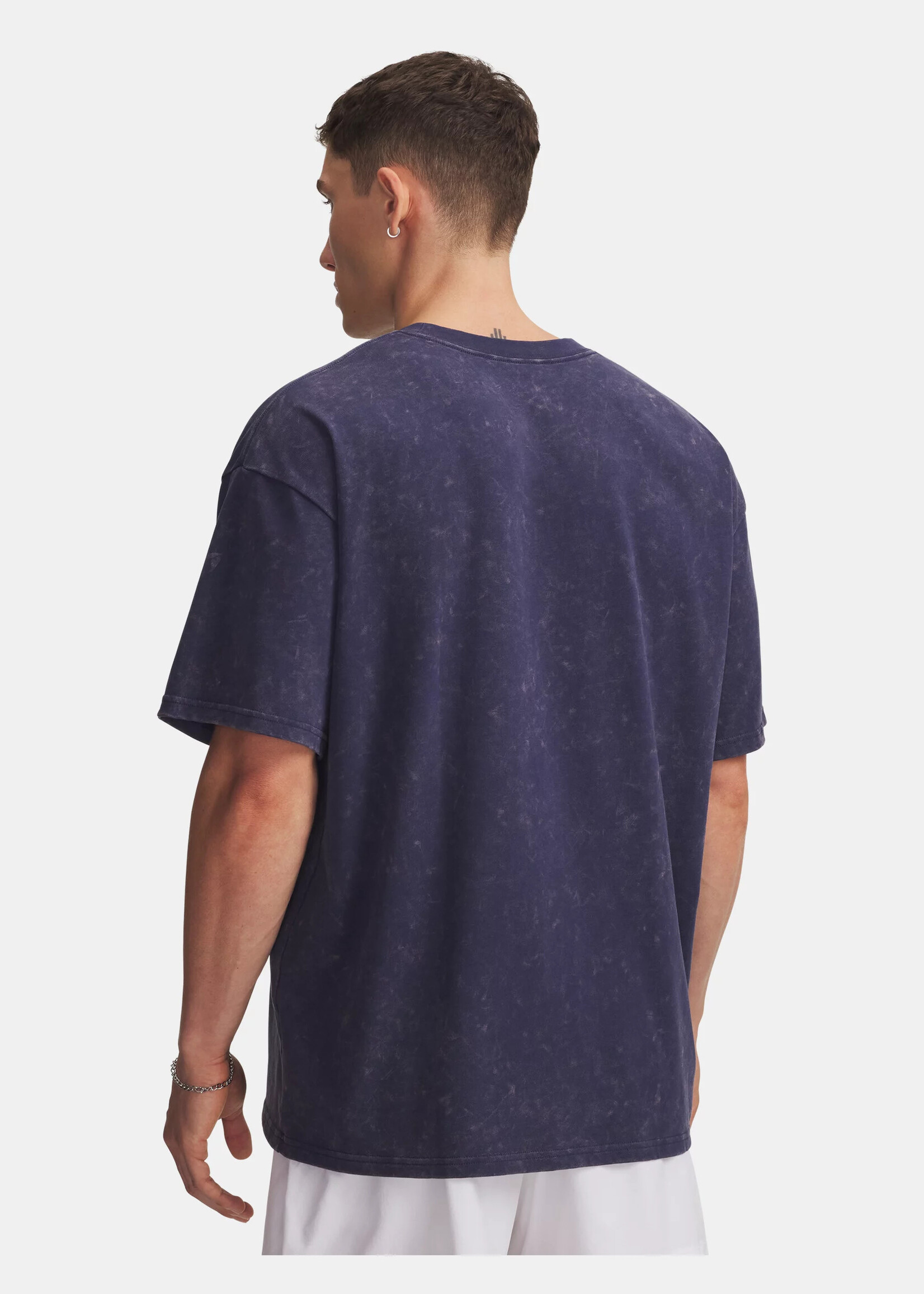 Under Armour Ua M Hw Os Logo Wash Ss-Blu