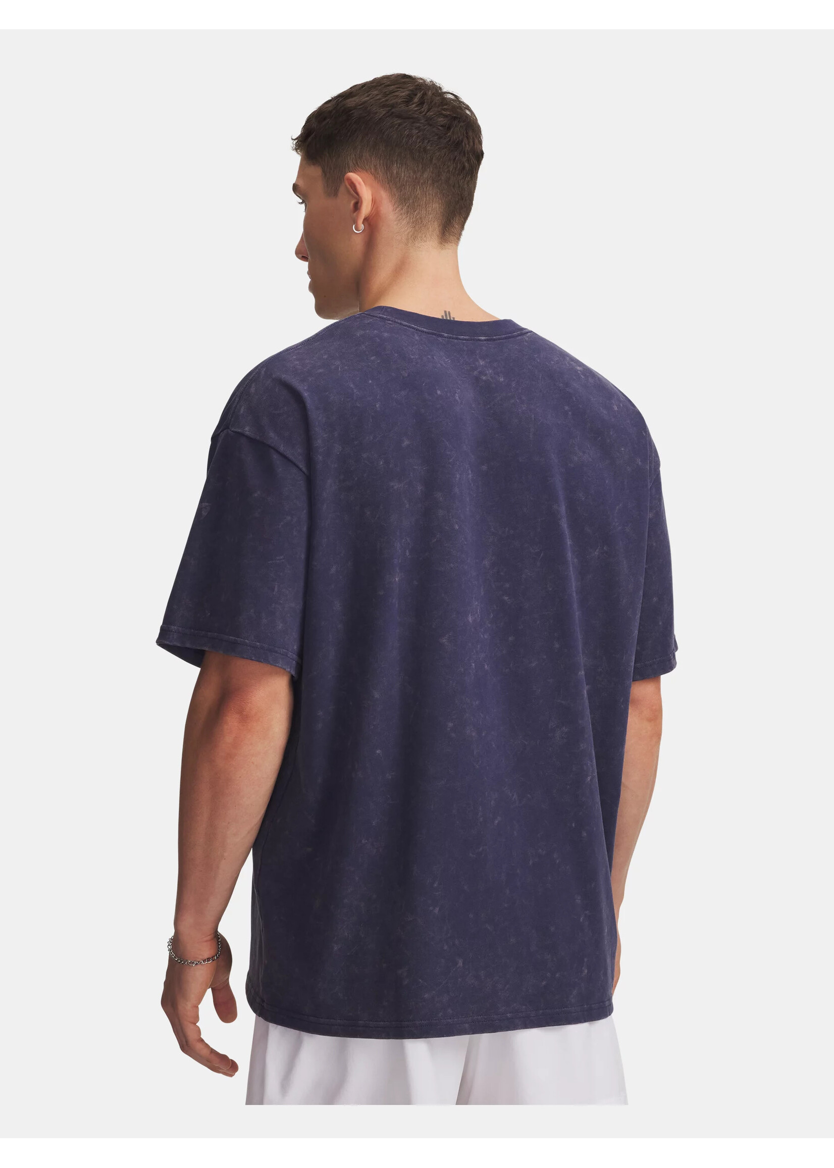 Under Armour Ua M Hw Os Logo Wash Ss-Blu