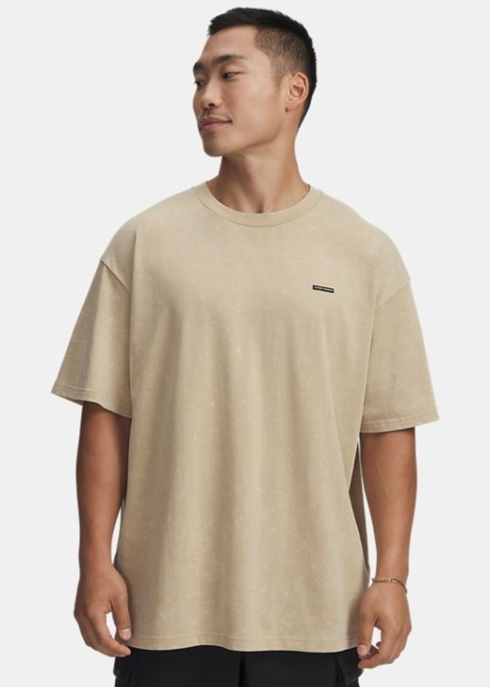 Under Armour Ua M Hw Os Logo Wash Ss-Brn