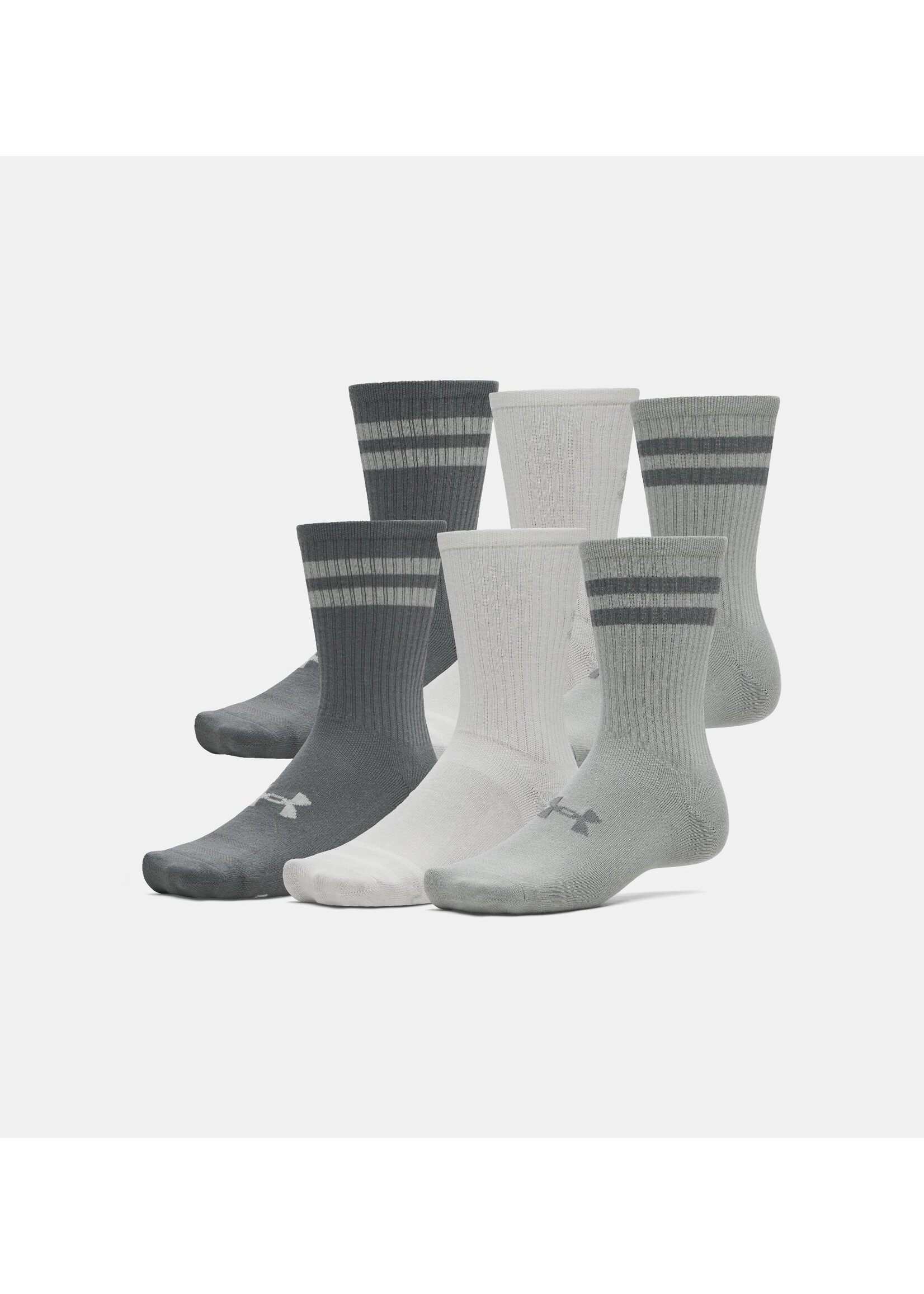 Under Armour UA Essential Unisex 6-Pack Crew Socks-069