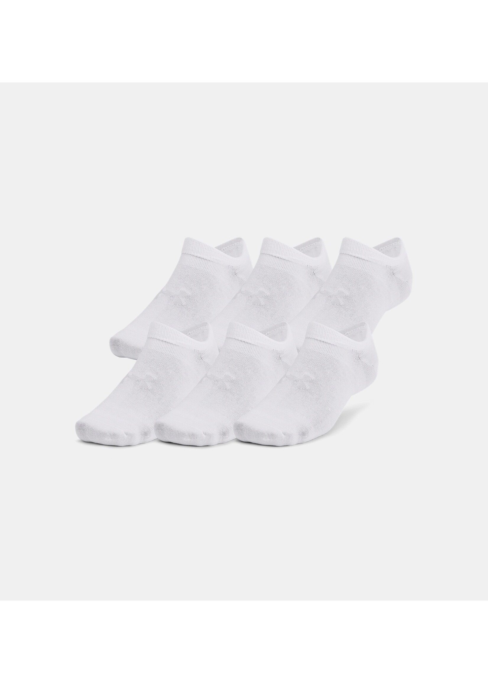 Under Armour UA Essential Unisex 6-Pack No-Show Socks-100