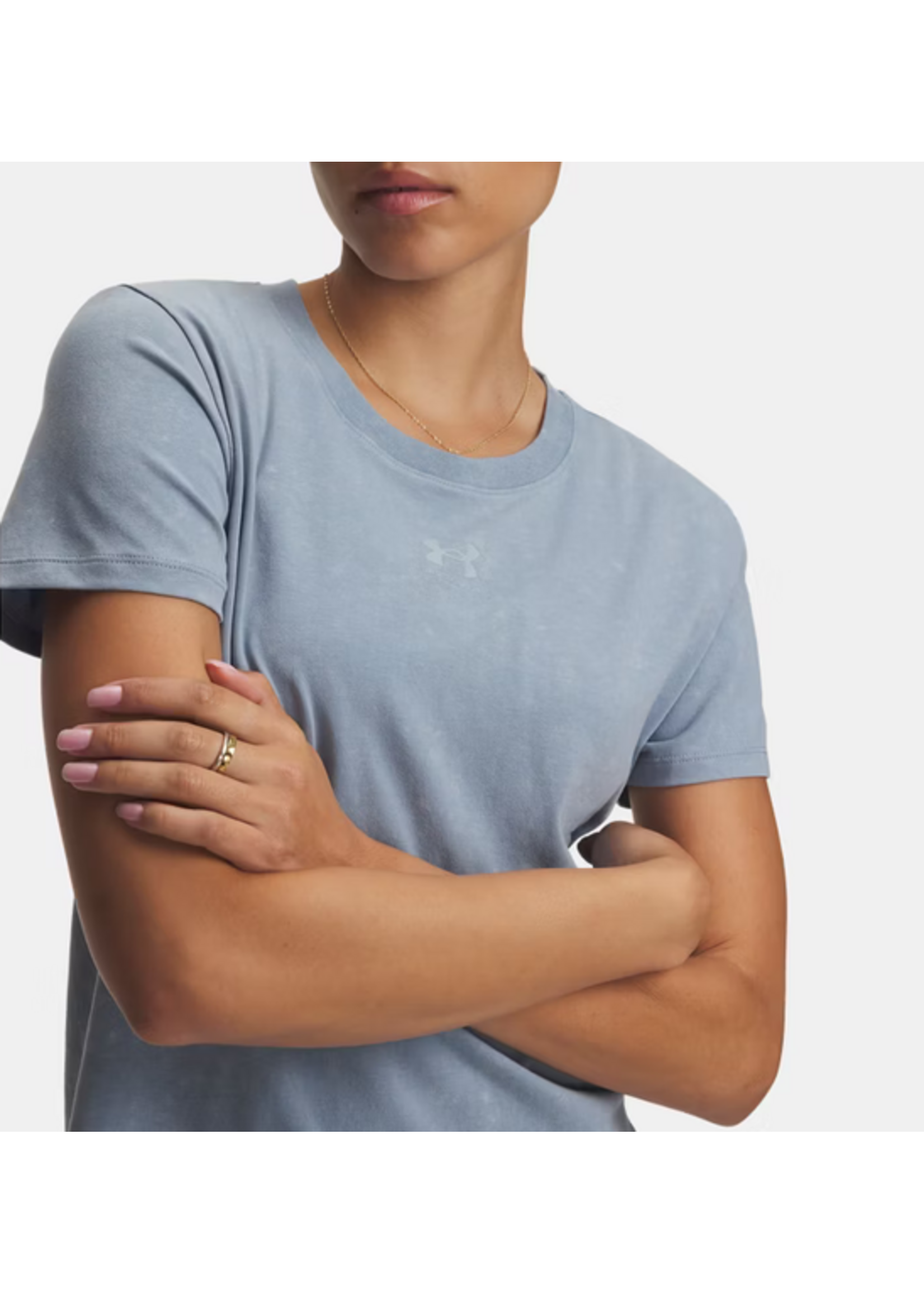 Under Armour Women's Short Sleeve UA Rival Cotton Wash-448
