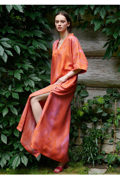 POOL SILK TUNIC - APRICOT