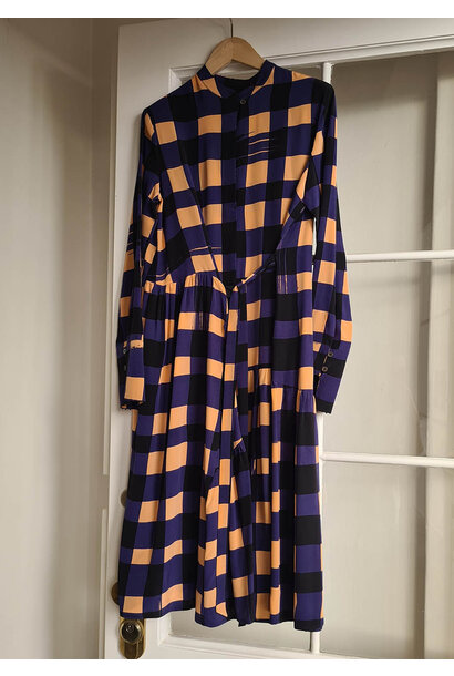 MY FAVORITE SILK DRESS SHORT - NAVY POWDER