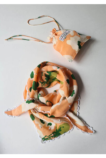 SILK SCARF - FLOWER SHELL